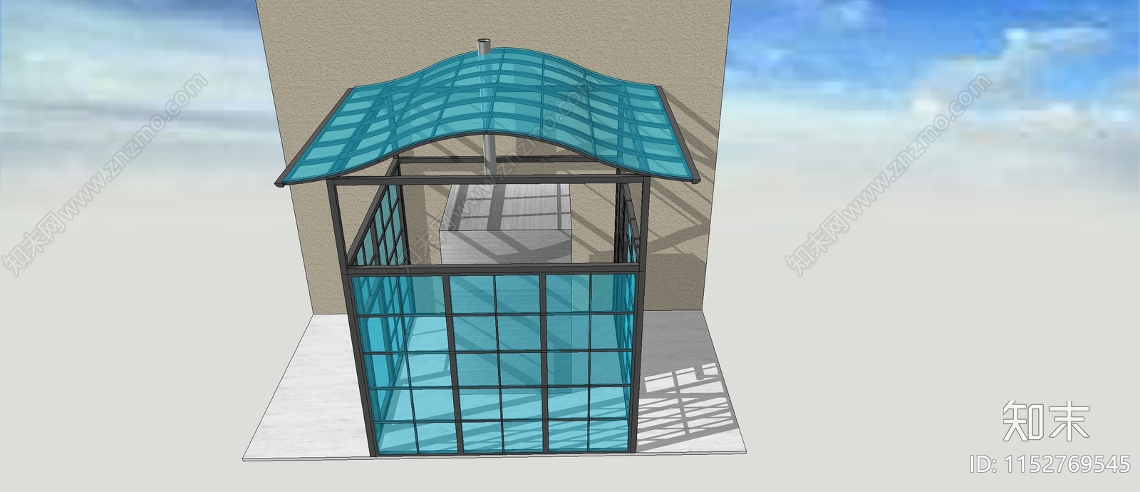 现代阳光房SU模型下载【ID:1152769545】