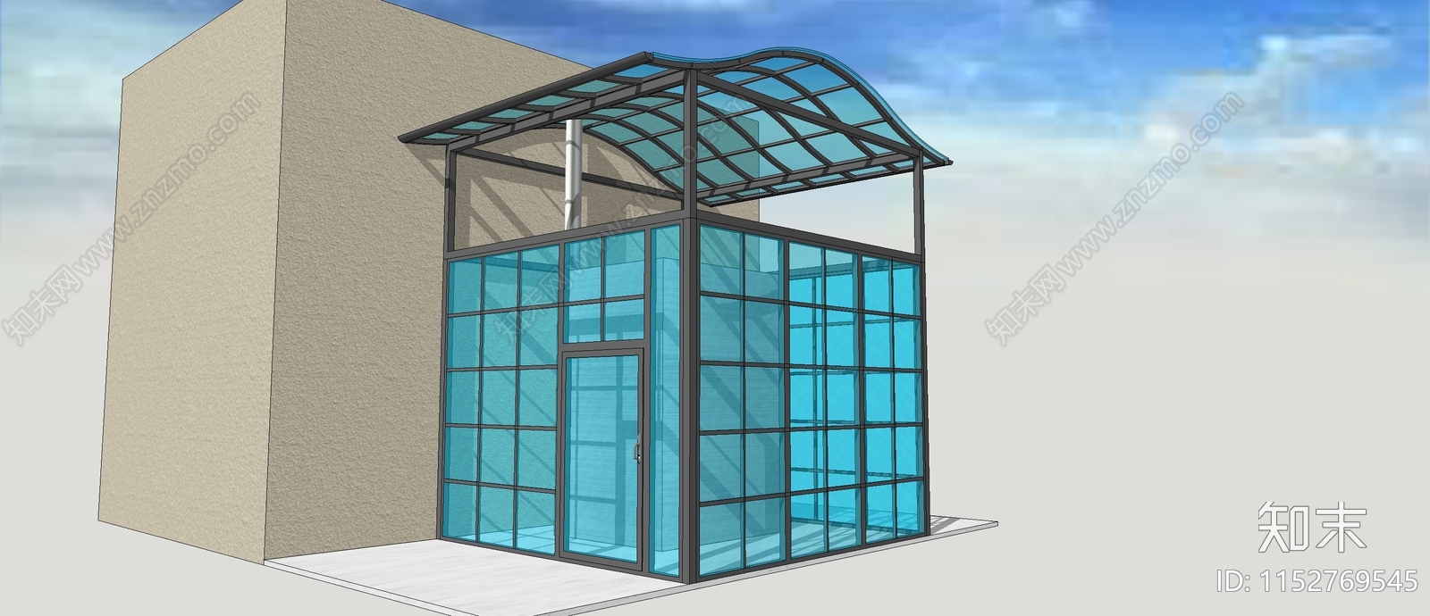 现代阳光房SU模型下载【ID:1152769545】
