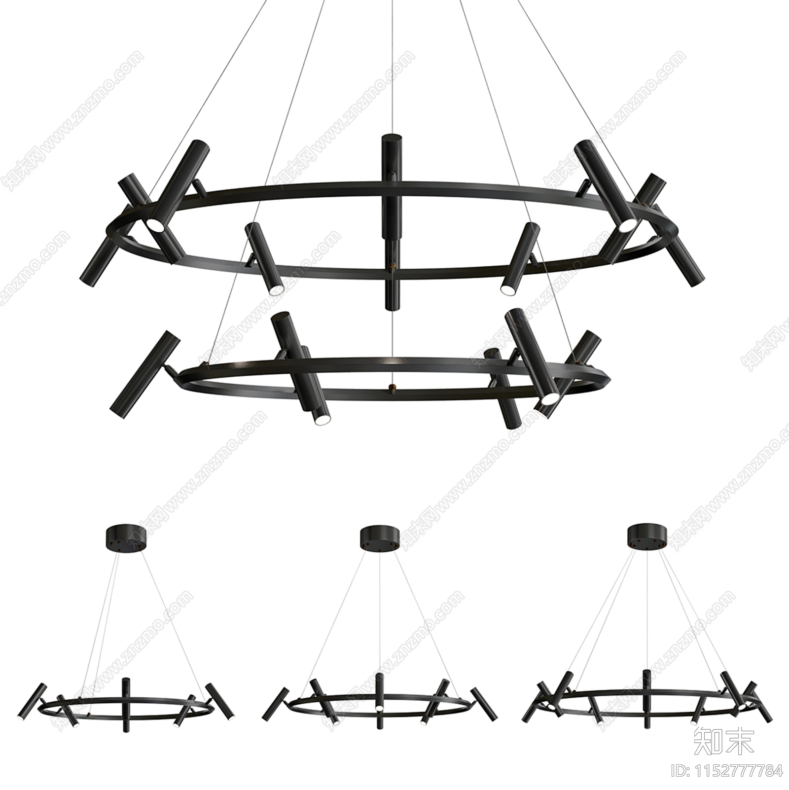 现代吊灯3D模型下载【ID:1152777784】