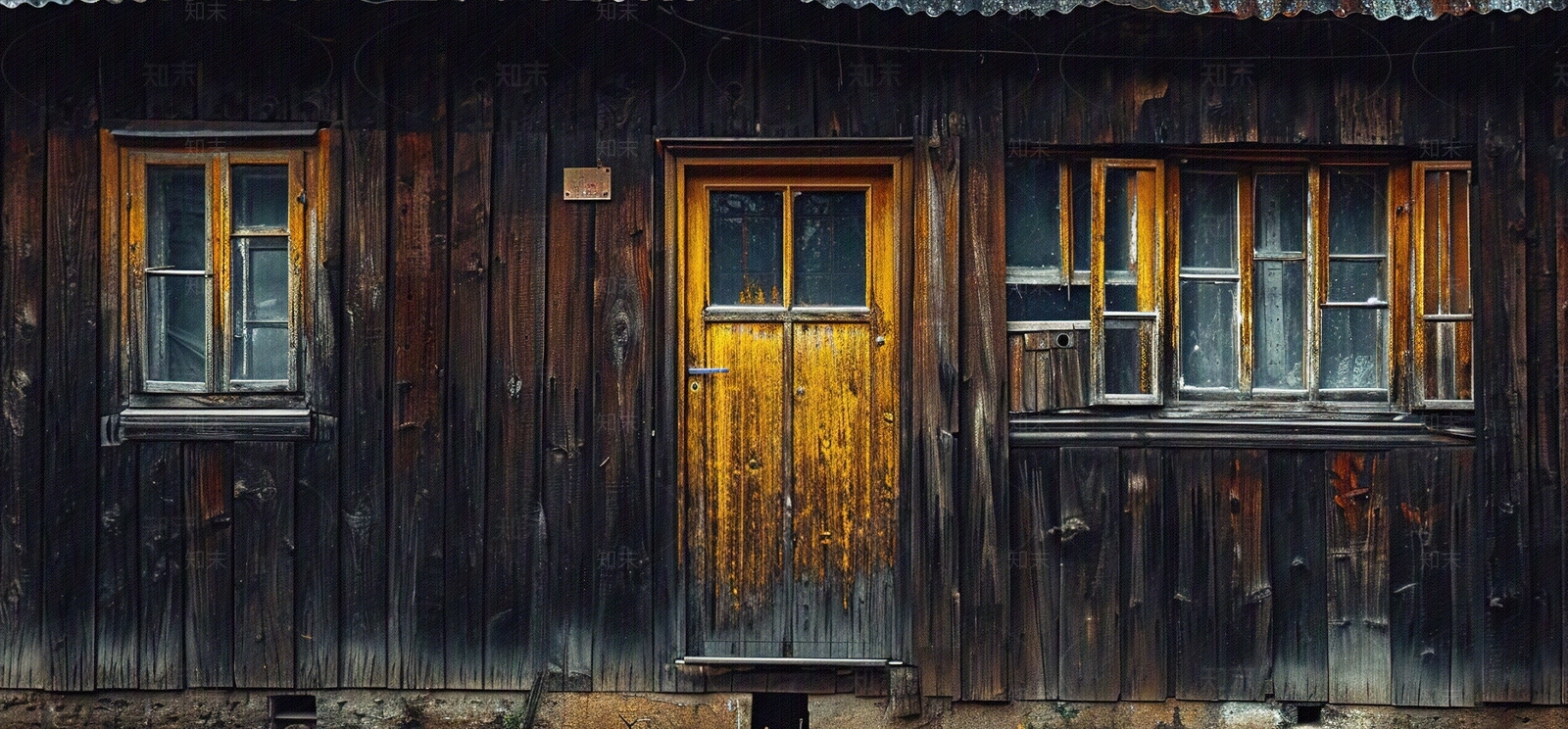 房屋木材建筑外立面贴图下载【ID:1152778501】