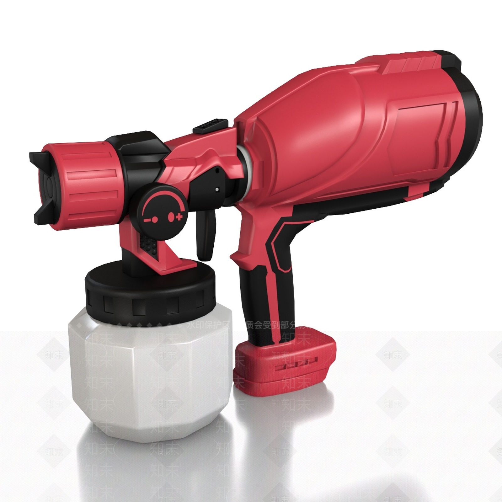 喷漆枪3D模型下载【ID:1152780434】