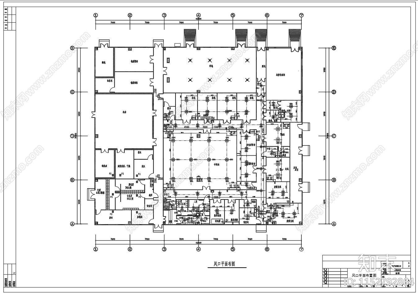 药厂青霉素车间工艺设备建筑平面图cad施工图下载【ID:1152792864】