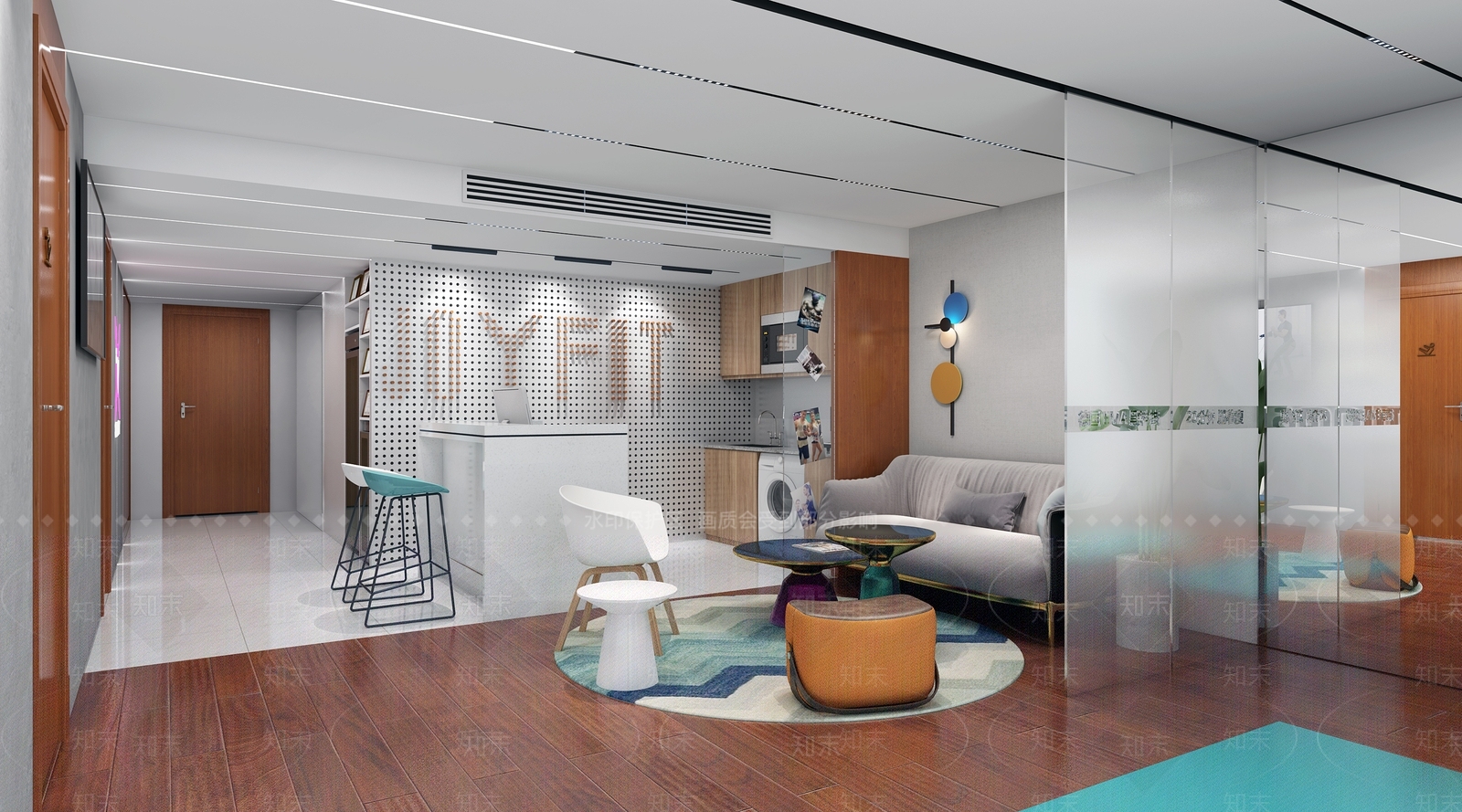 现代健身房3D模型下载【ID:1152796948】