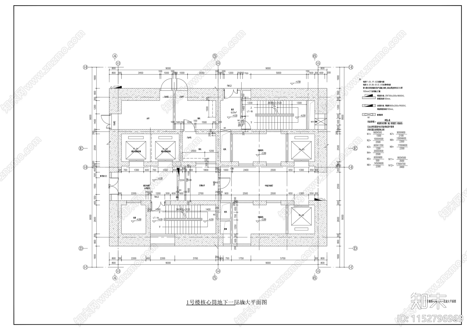 城市广场商业办公楼建筑cad施工图下载【ID:1152796969】