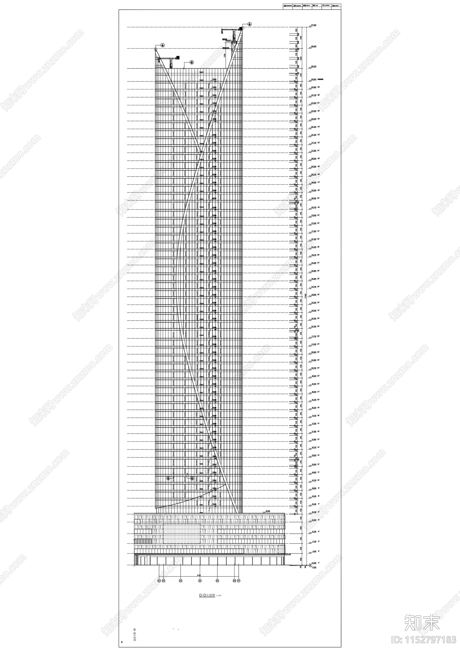 城市商业综合体建筑cad施工图下载【ID:1152797183】