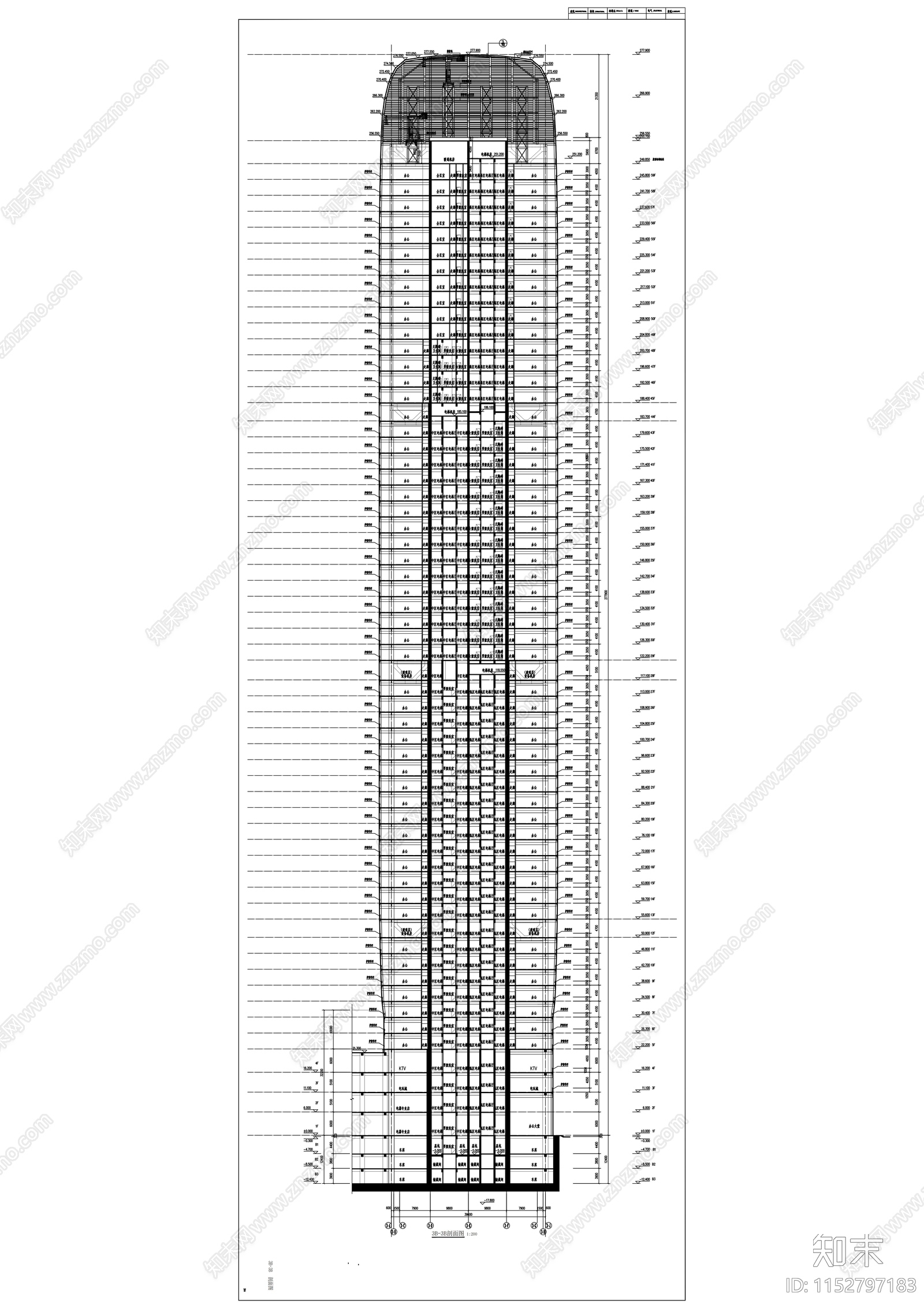 城市商业综合体建筑cad施工图下载【ID:1152797183】