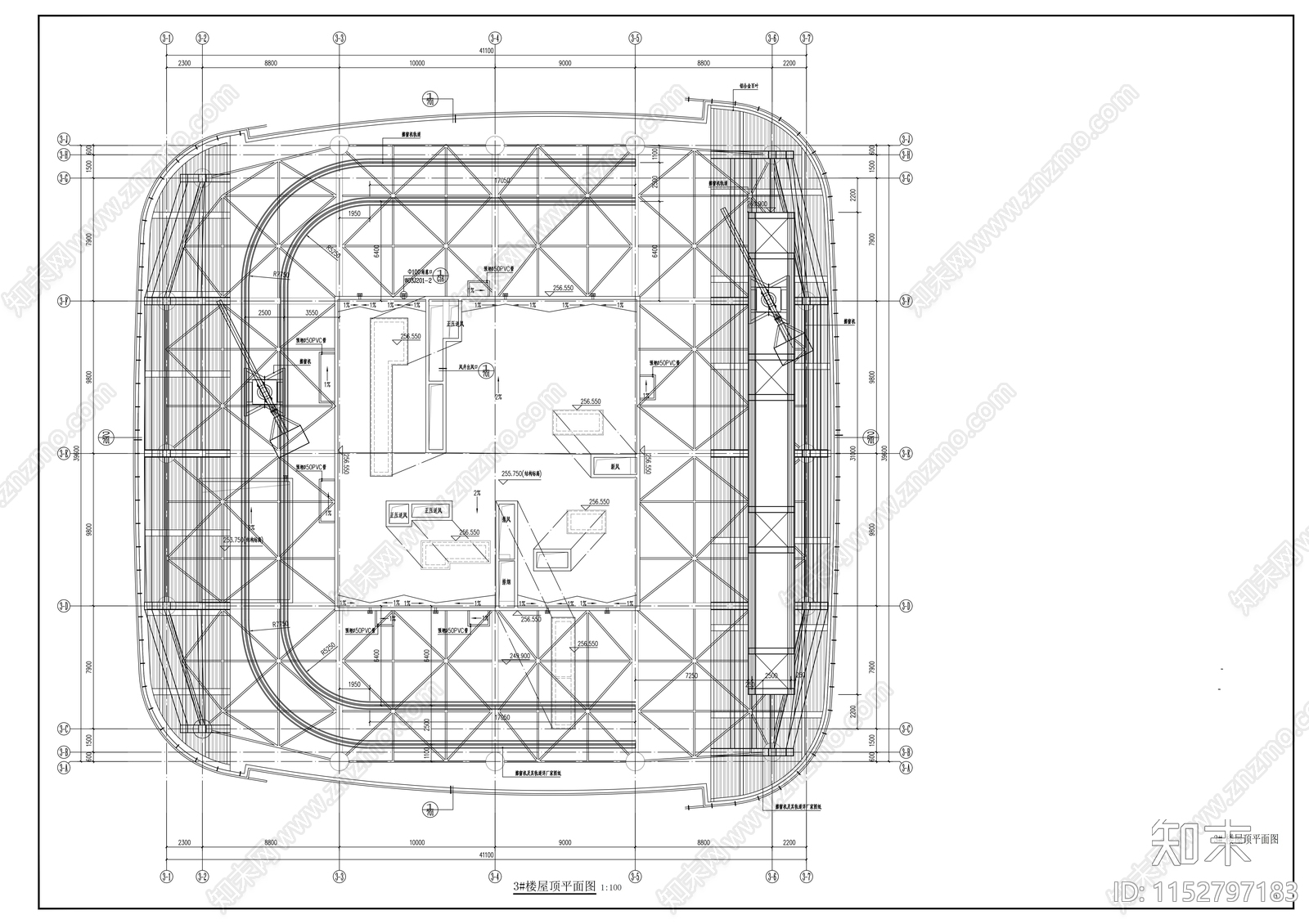 城市商业综合体建筑cad施工图下载【ID:1152797183】