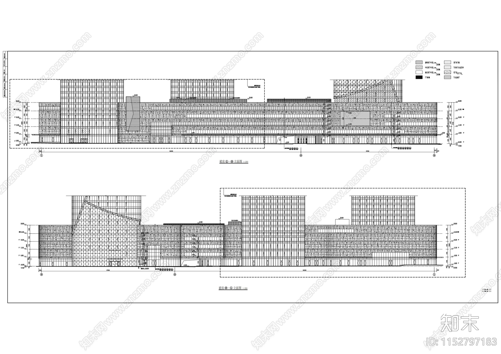 城市商业综合体建筑cad施工图下载【ID:1152797183】