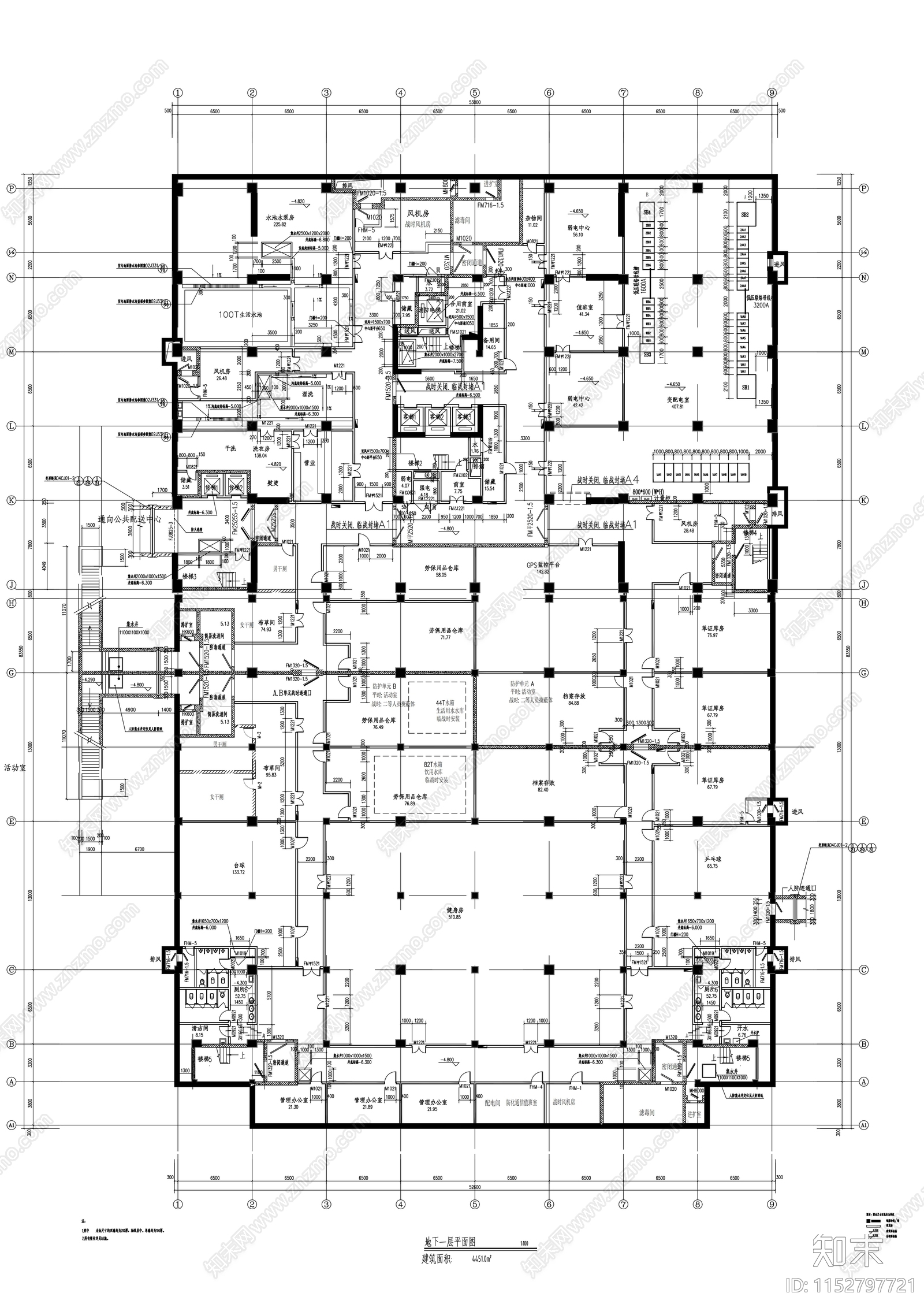 货运交易中心建筑cad施工图下载【ID:1152797721】