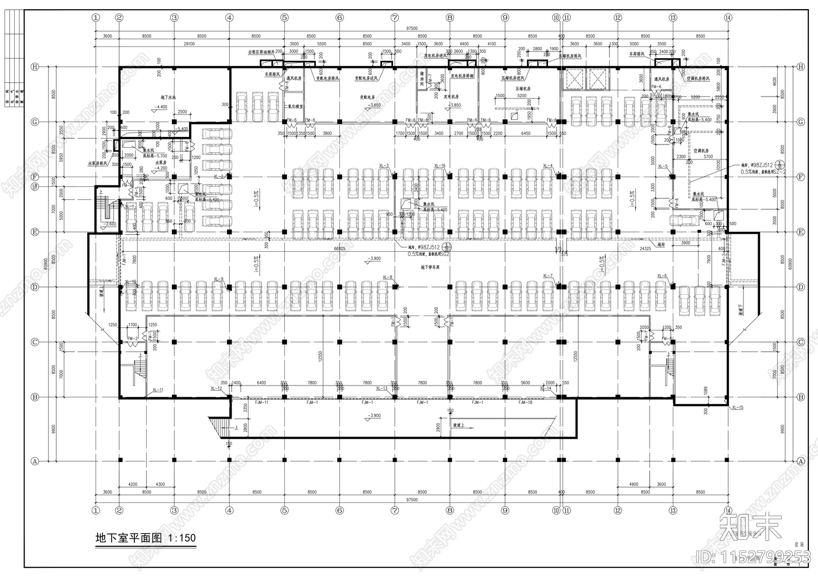 沃尔玛卖场建筑cad施工图下载【ID:1152799253】