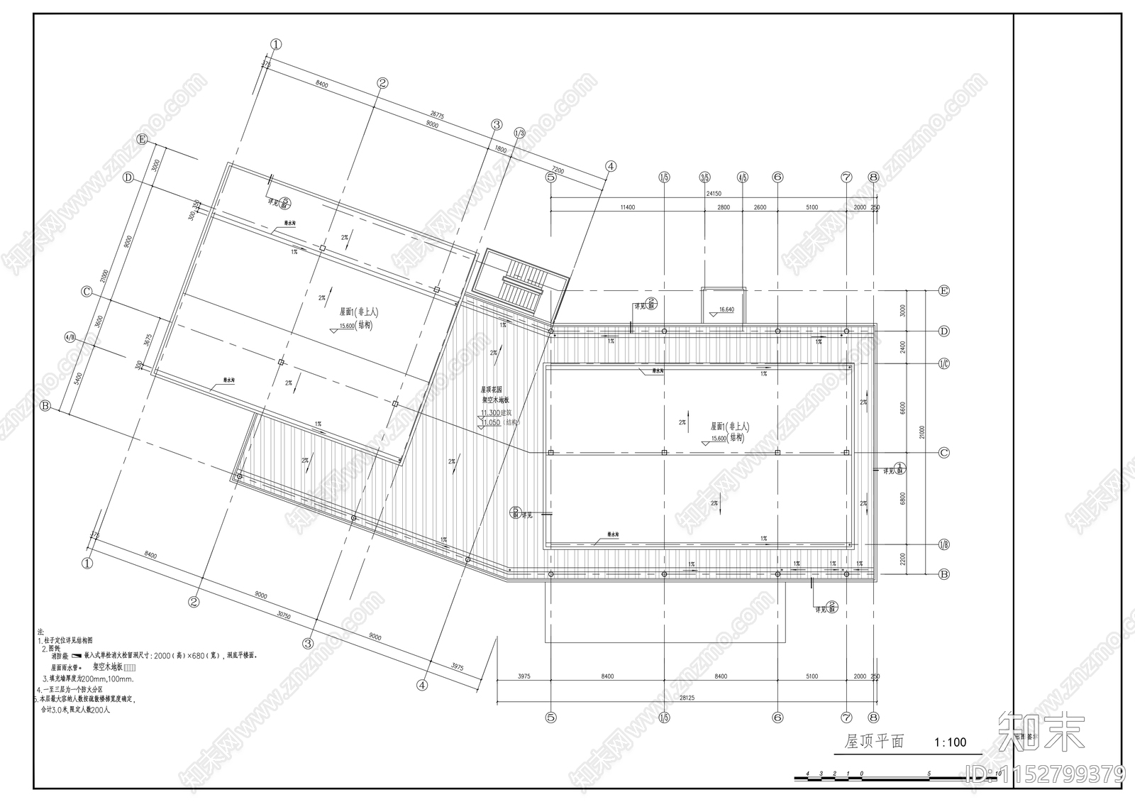 星河售楼部建筑cad施工图下载【ID:1152799379】