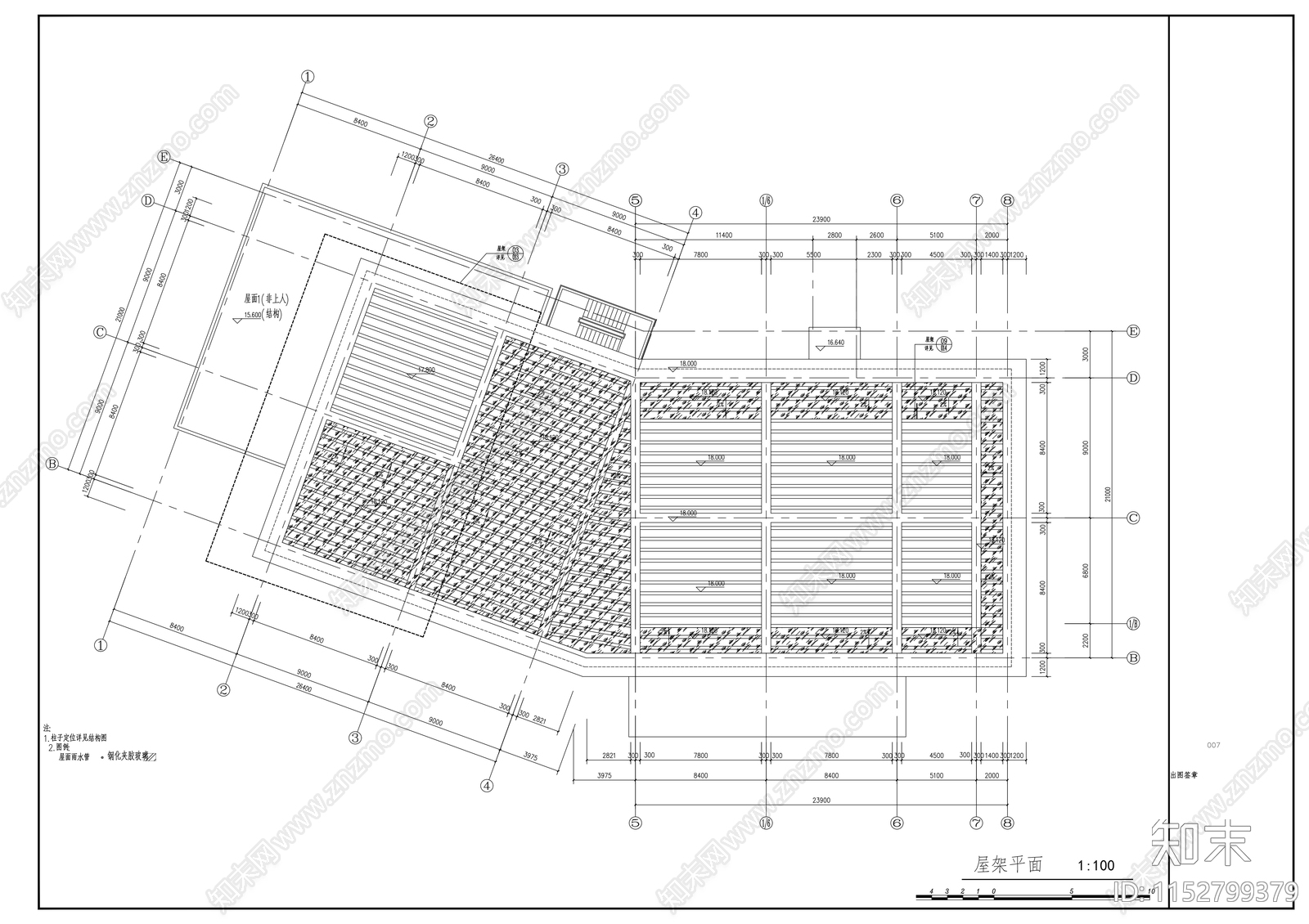 星河售楼部建筑cad施工图下载【ID:1152799379】