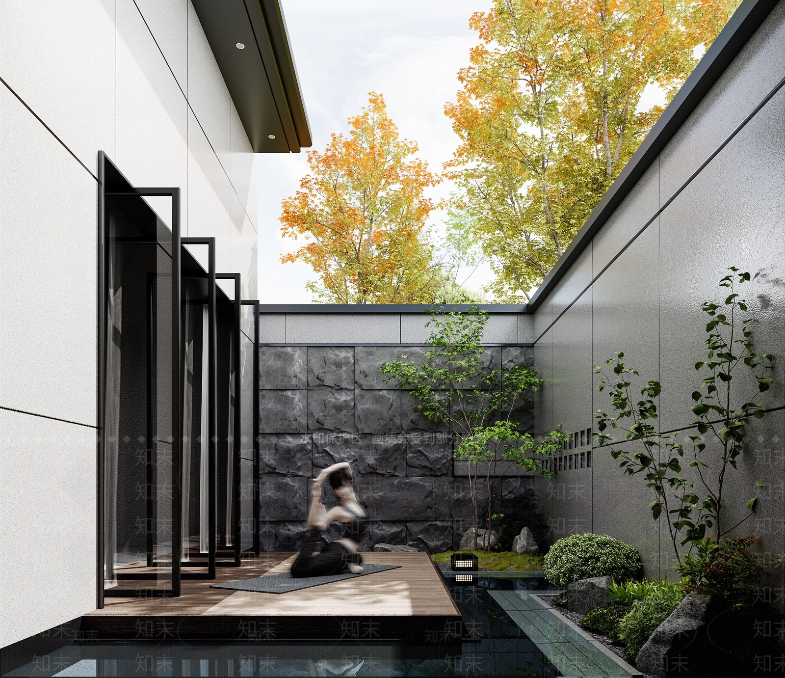 现代居家庭院3D模型下载【ID:1152813870】
