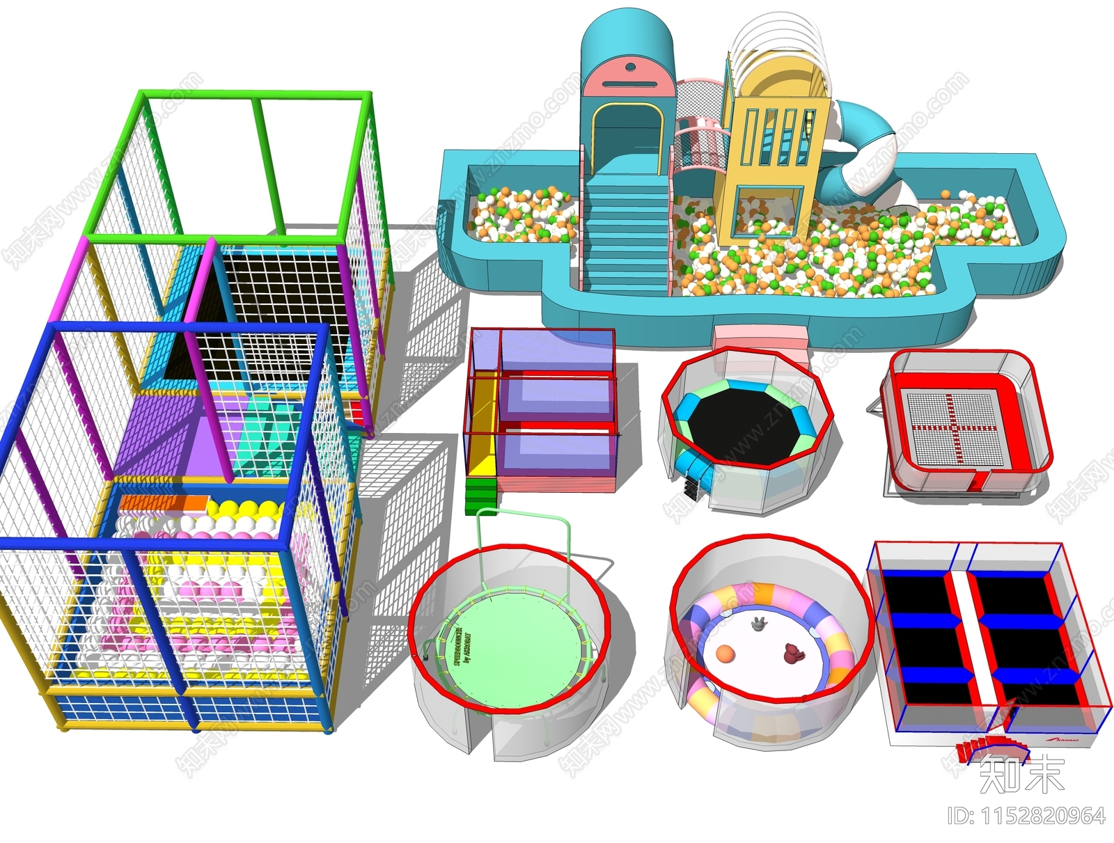 游乐设施SU模型下载【ID:1152820964】