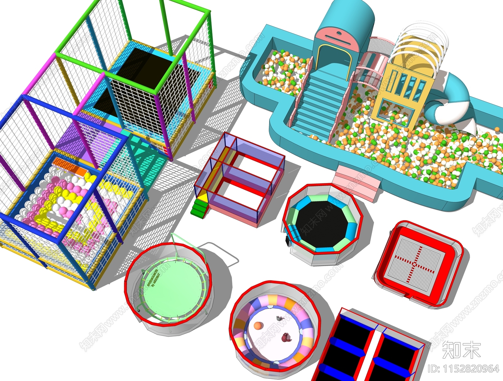 游乐设施SU模型下载【ID:1152820964】