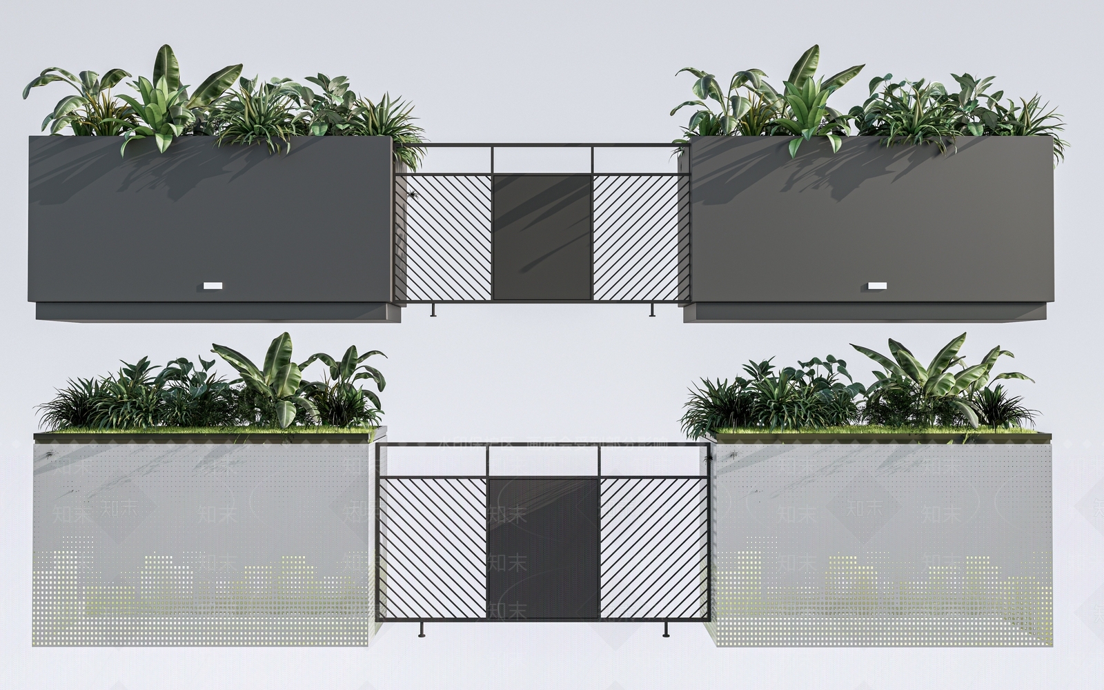 现代花箱3D模型下载【ID:1152823133】