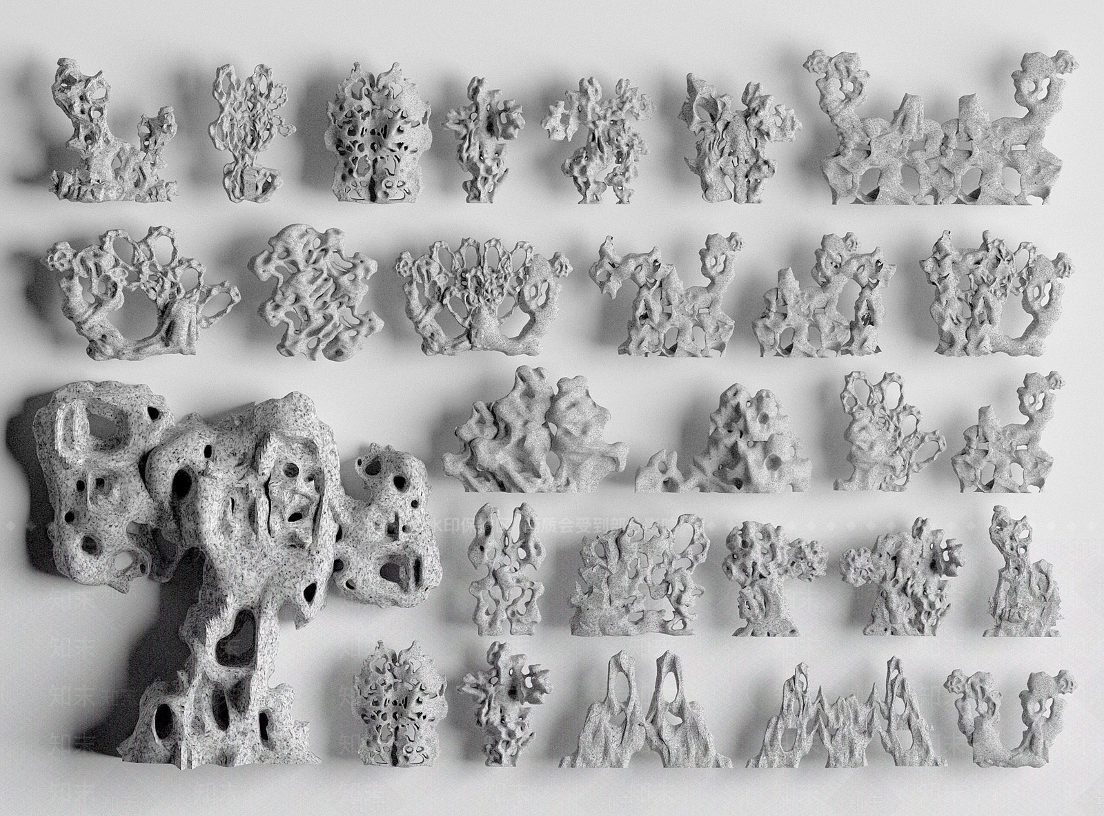 现代假山石头SU模型下载【ID:1152825725】