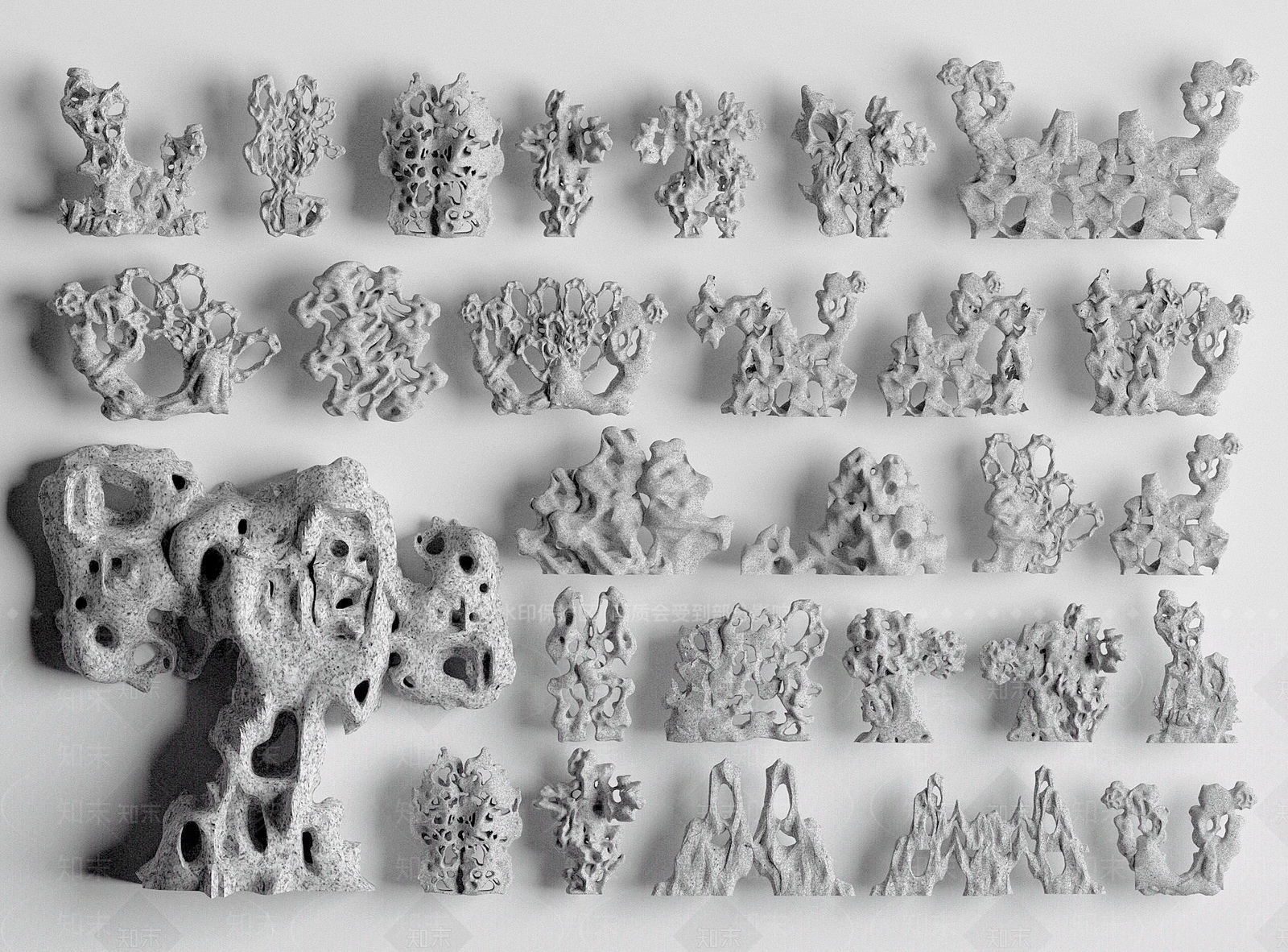 现代假山石头3D模型下载【ID:1152825825】