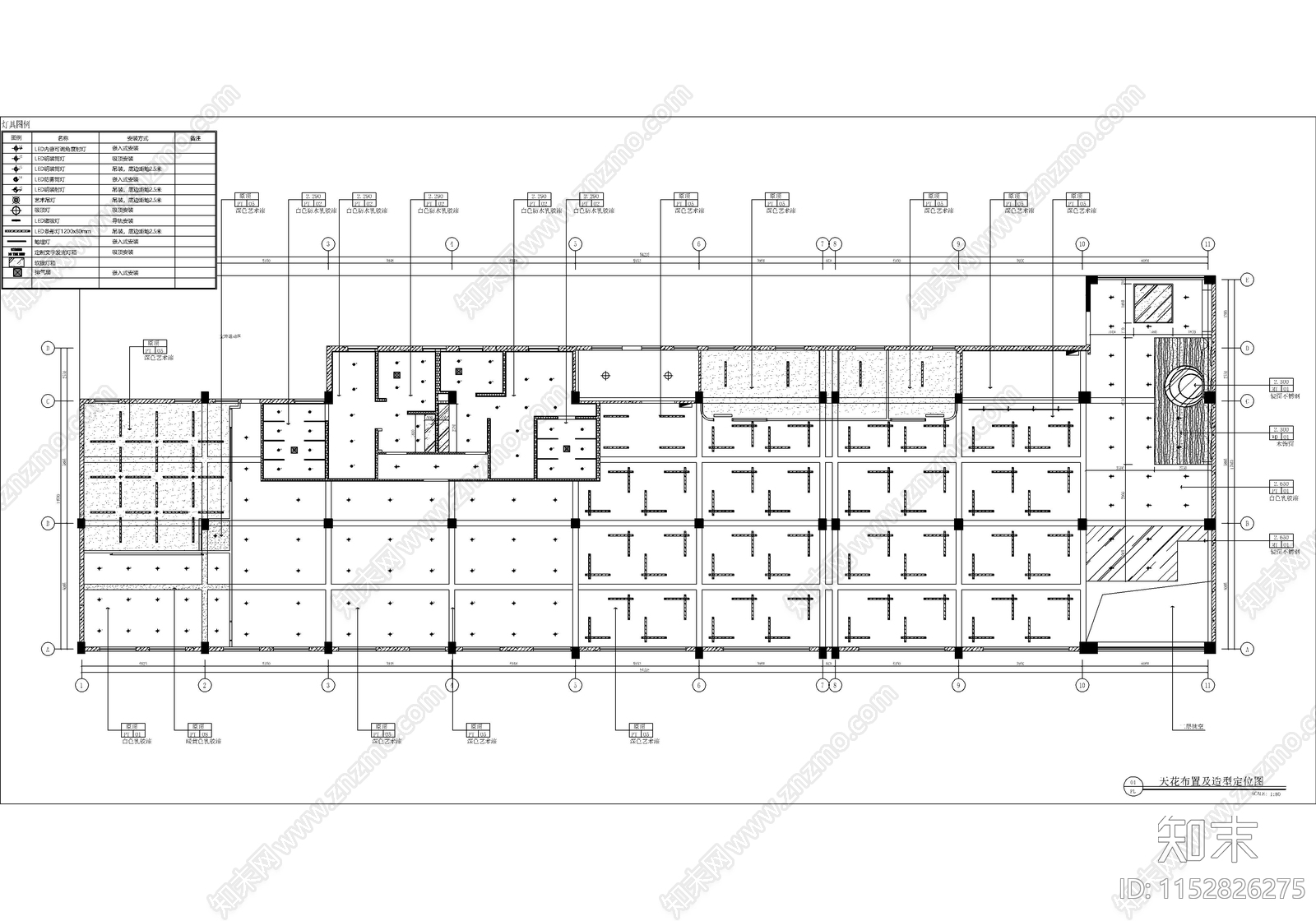 现代简约商业中心健身房中心效果图cad施工图下载【ID:1152826275】