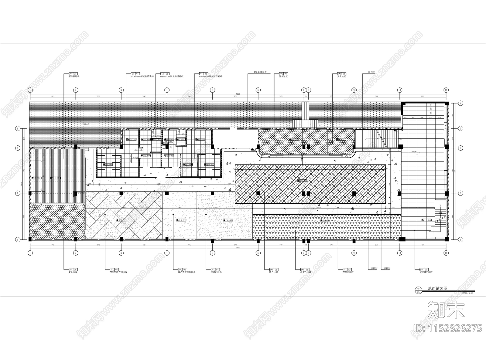 现代简约商业中心健身房中心效果图cad施工图下载【ID:1152826275】