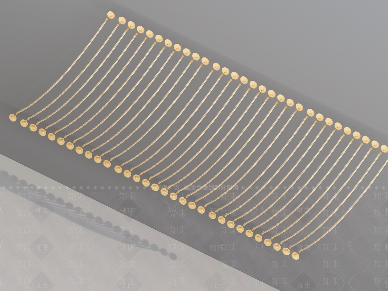 现代麻绳吊顶3D模型下载【ID:1152831281】