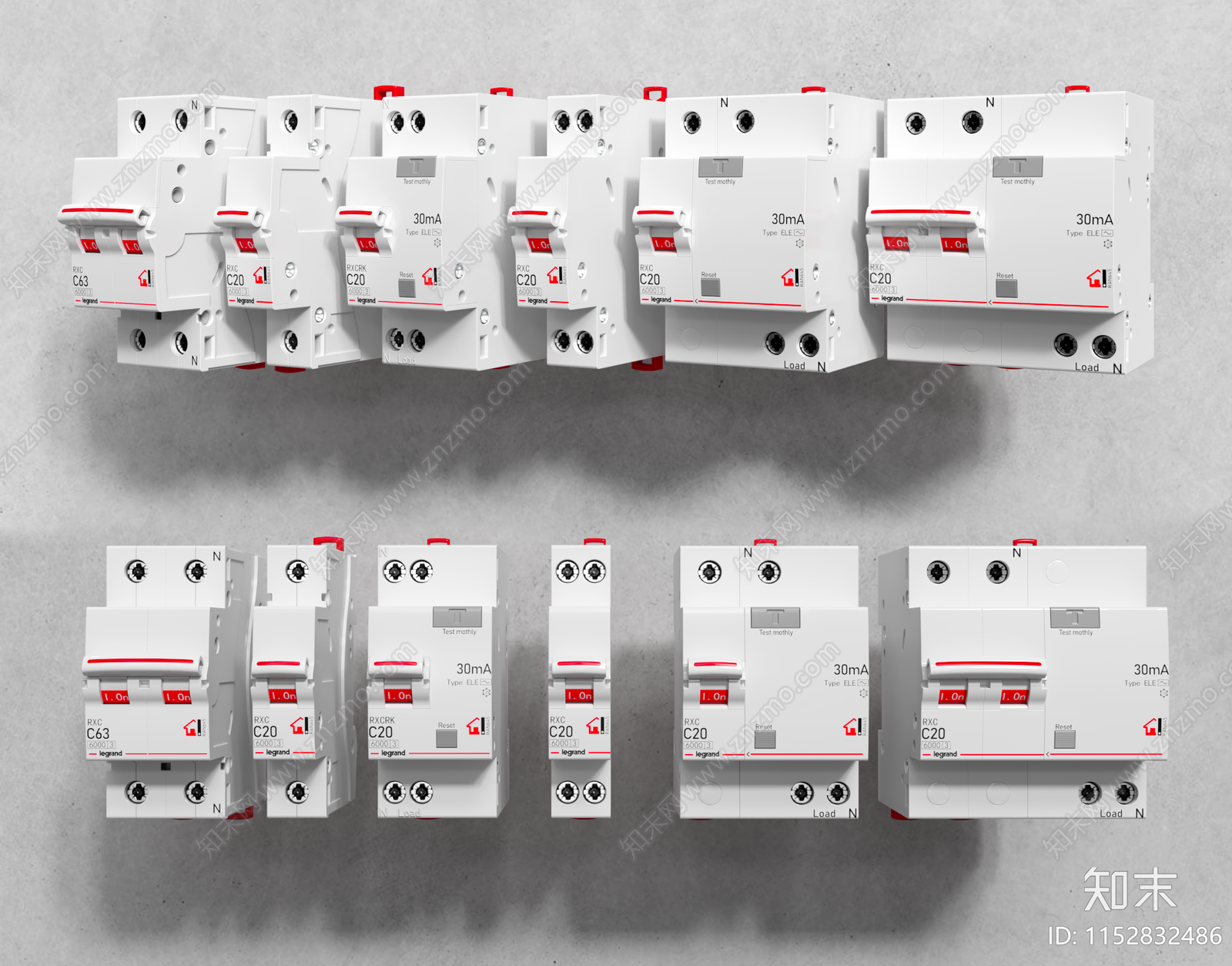 断路器3D模型下载【ID:1152832486】