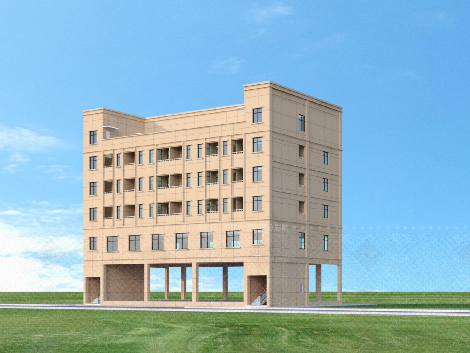 现代厂区3D模型下载【ID:1152835013】