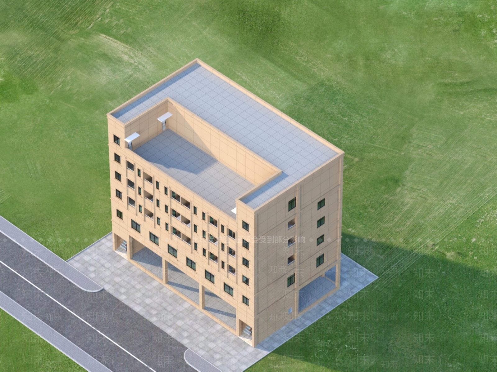 现代厂区3D模型下载【ID:1152835013】