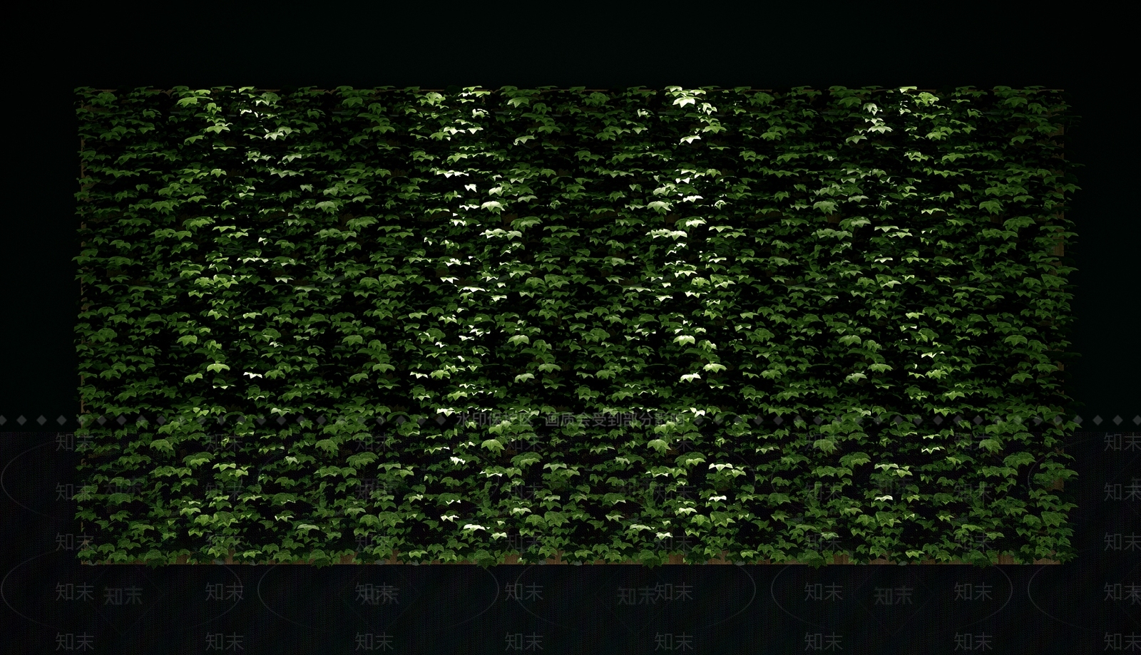 现代绿植墙3D模型下载【ID:1152843564】