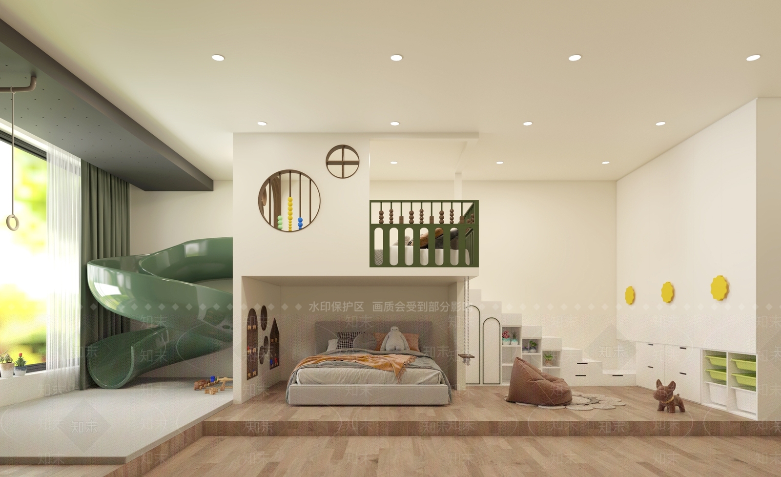 现代儿童玩具房3D模型下载【ID:1152849242】