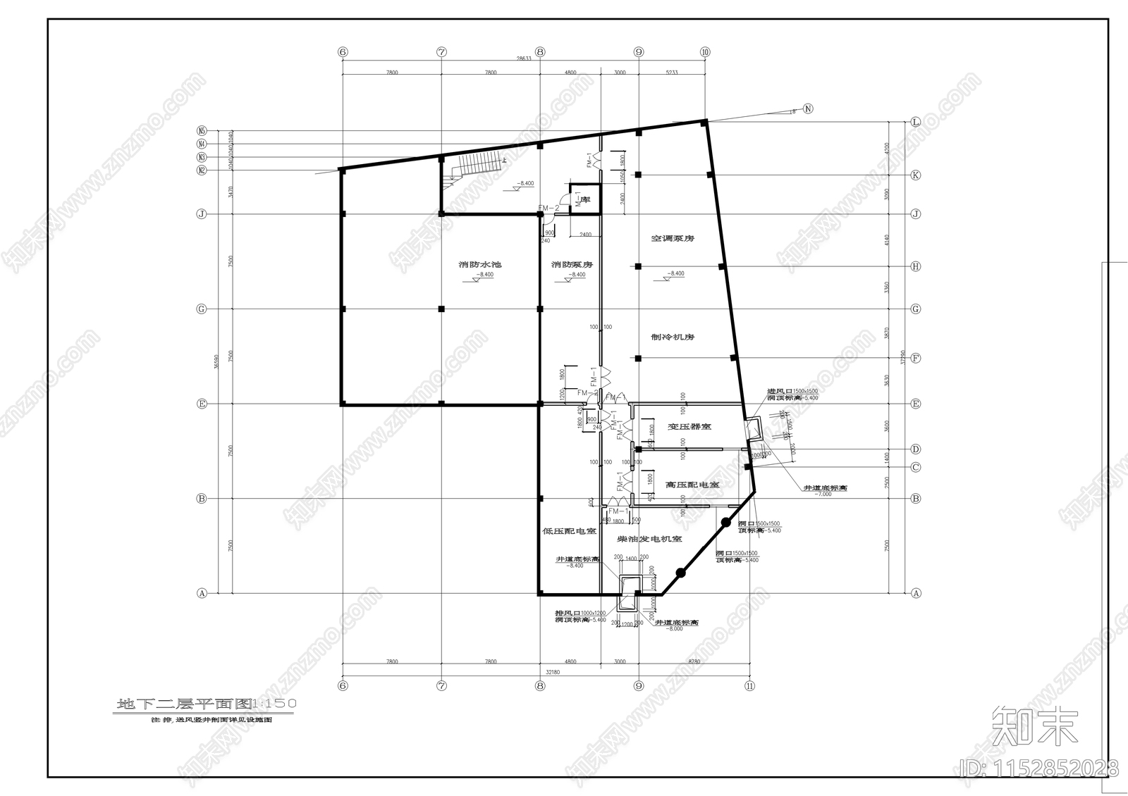 现代海城商厦建筑cad施工图下载【ID:1152852028】