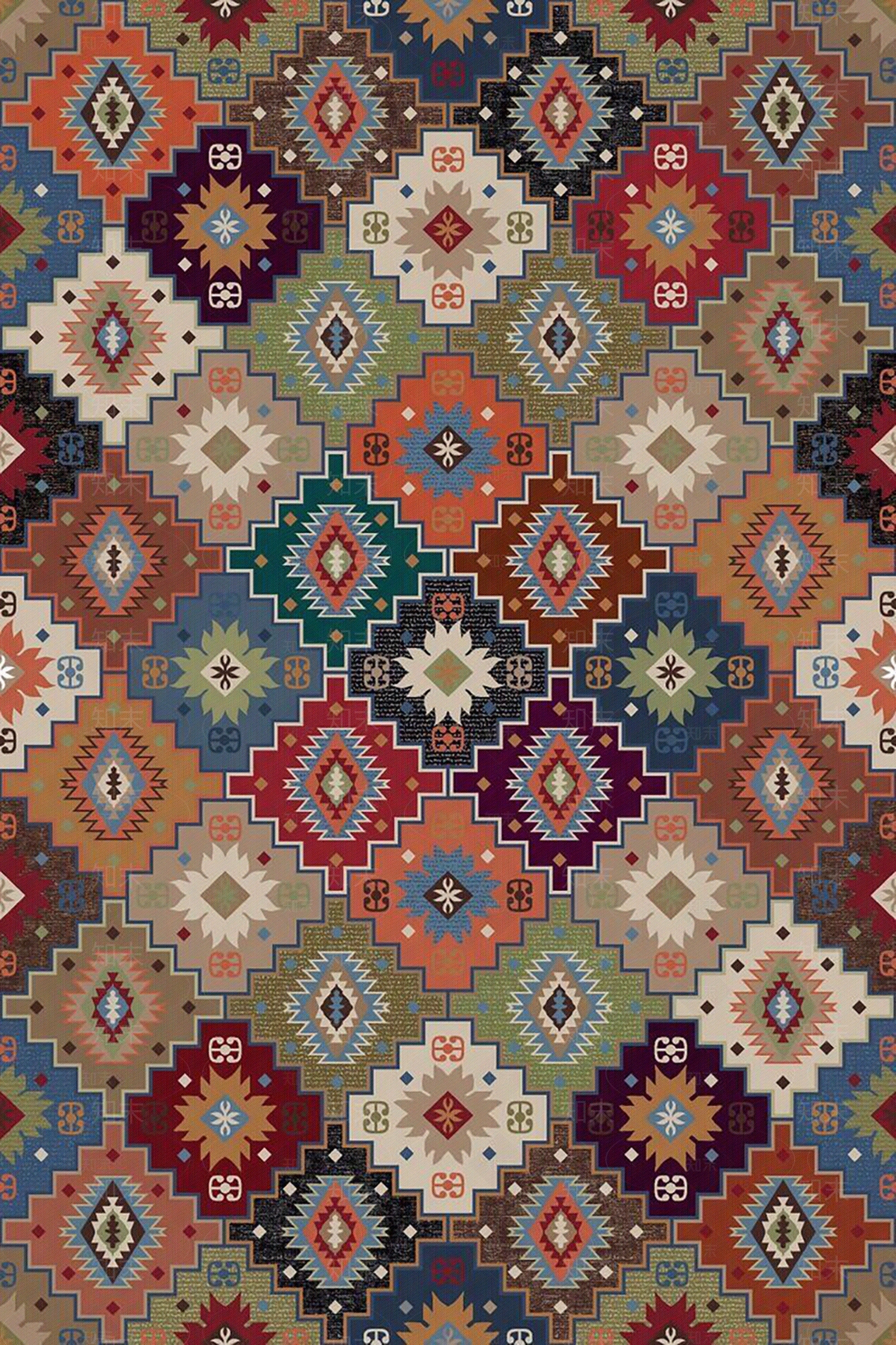 无缝民族风壁纸贴图下载【ID:1152853120】