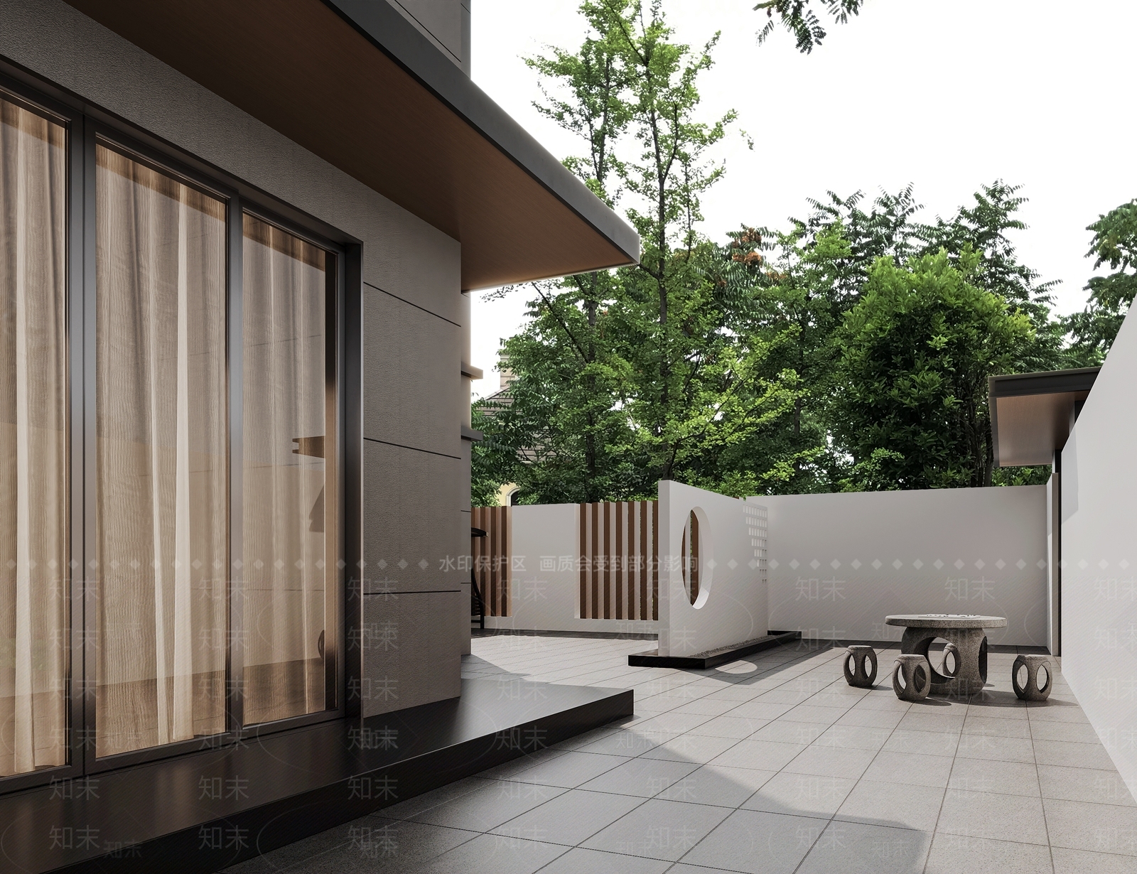 新中式居家庭院3D模型下载【ID:1152856622】