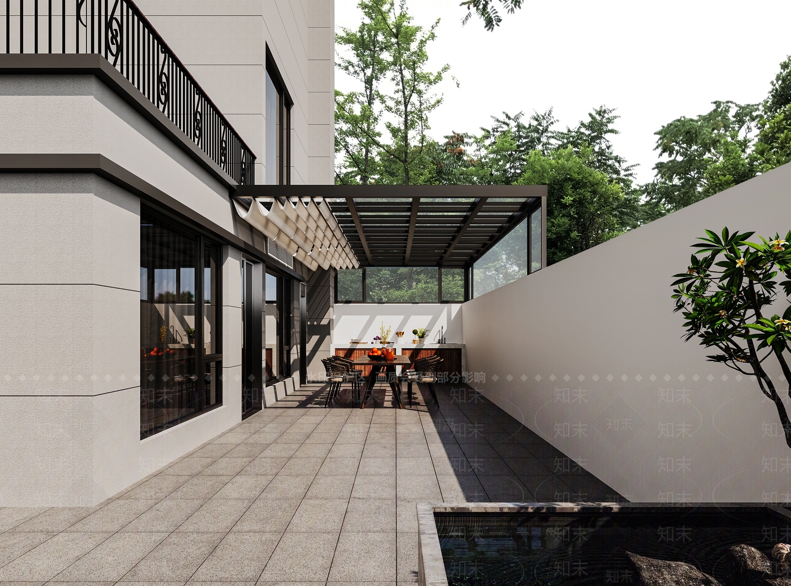 新中式居家庭院3D模型下载【ID:1152856622】
