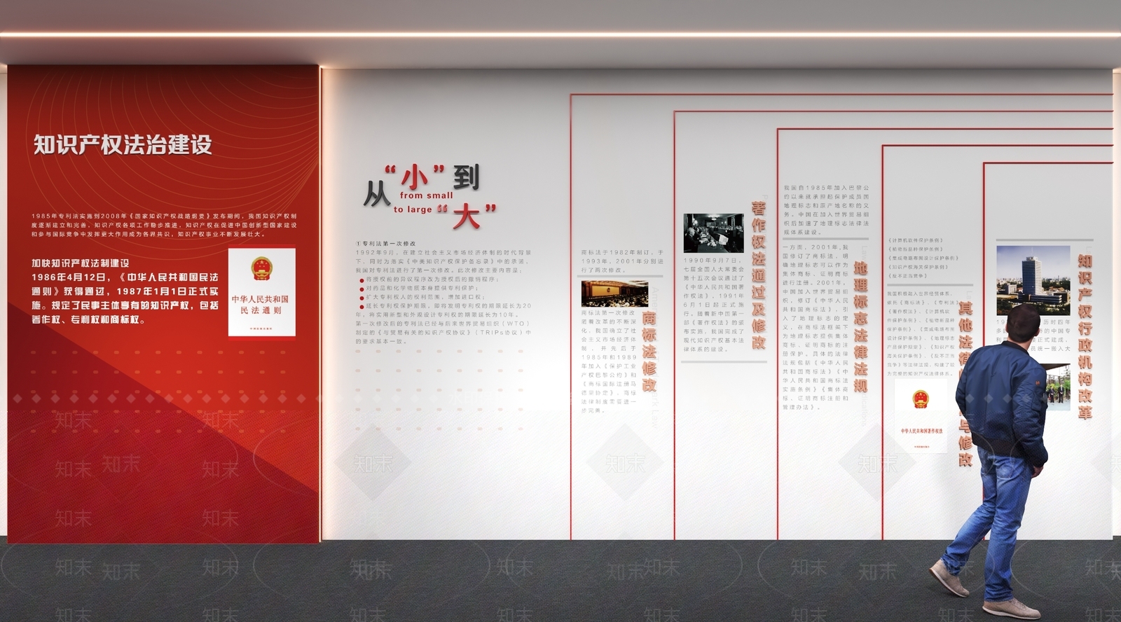 现代党建文化宣传墙3D模型下载【ID:1152859473】