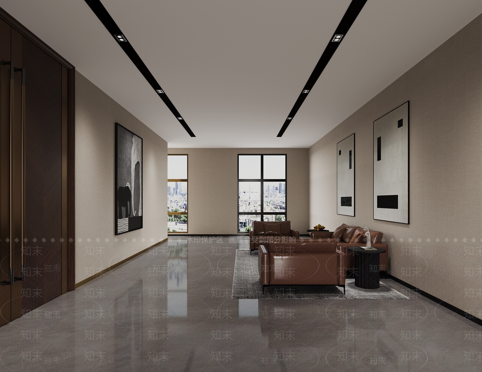 现代休息区3D模型下载【ID:1152864674】