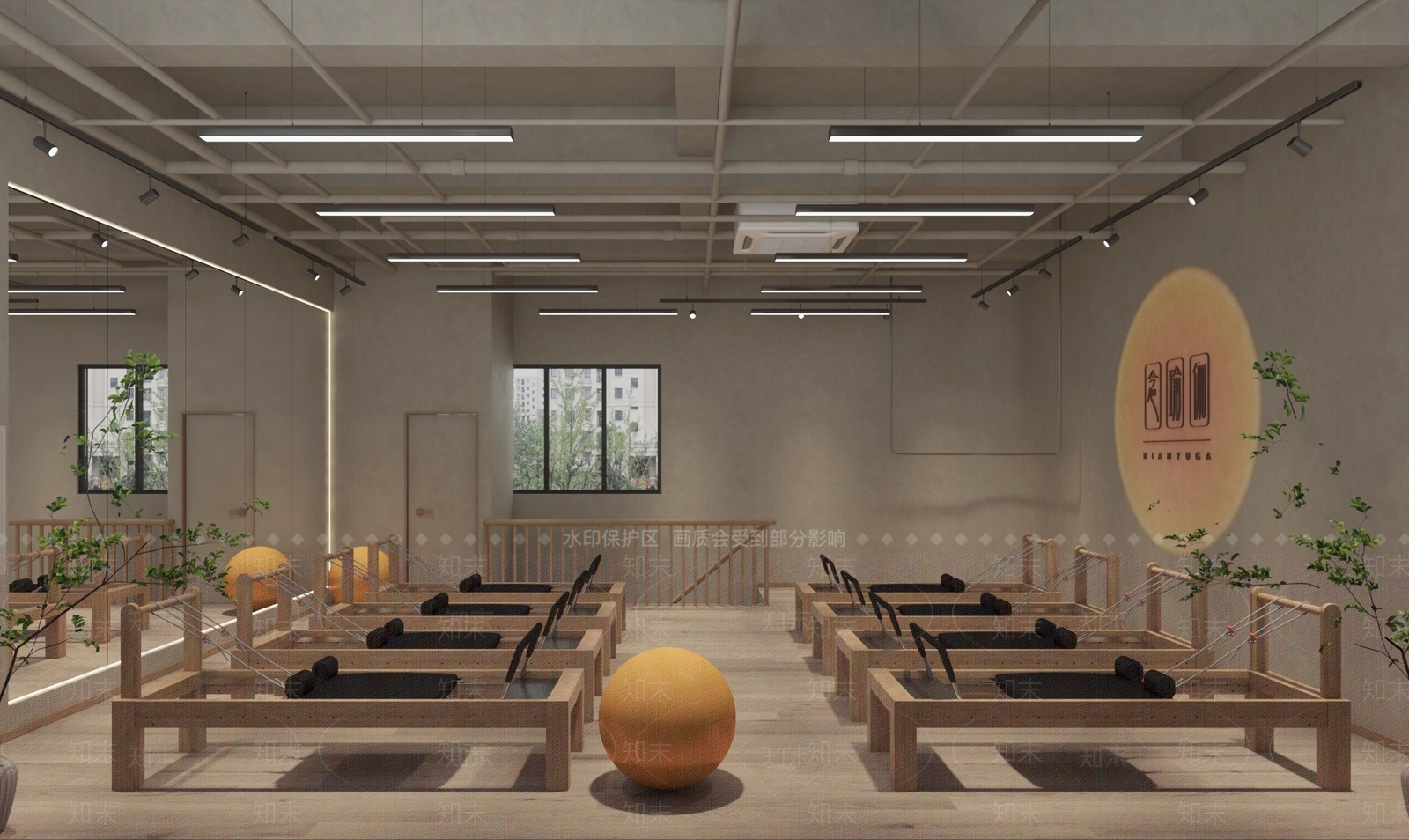 现代瑜伽馆3D模型下载【ID:1152865066】