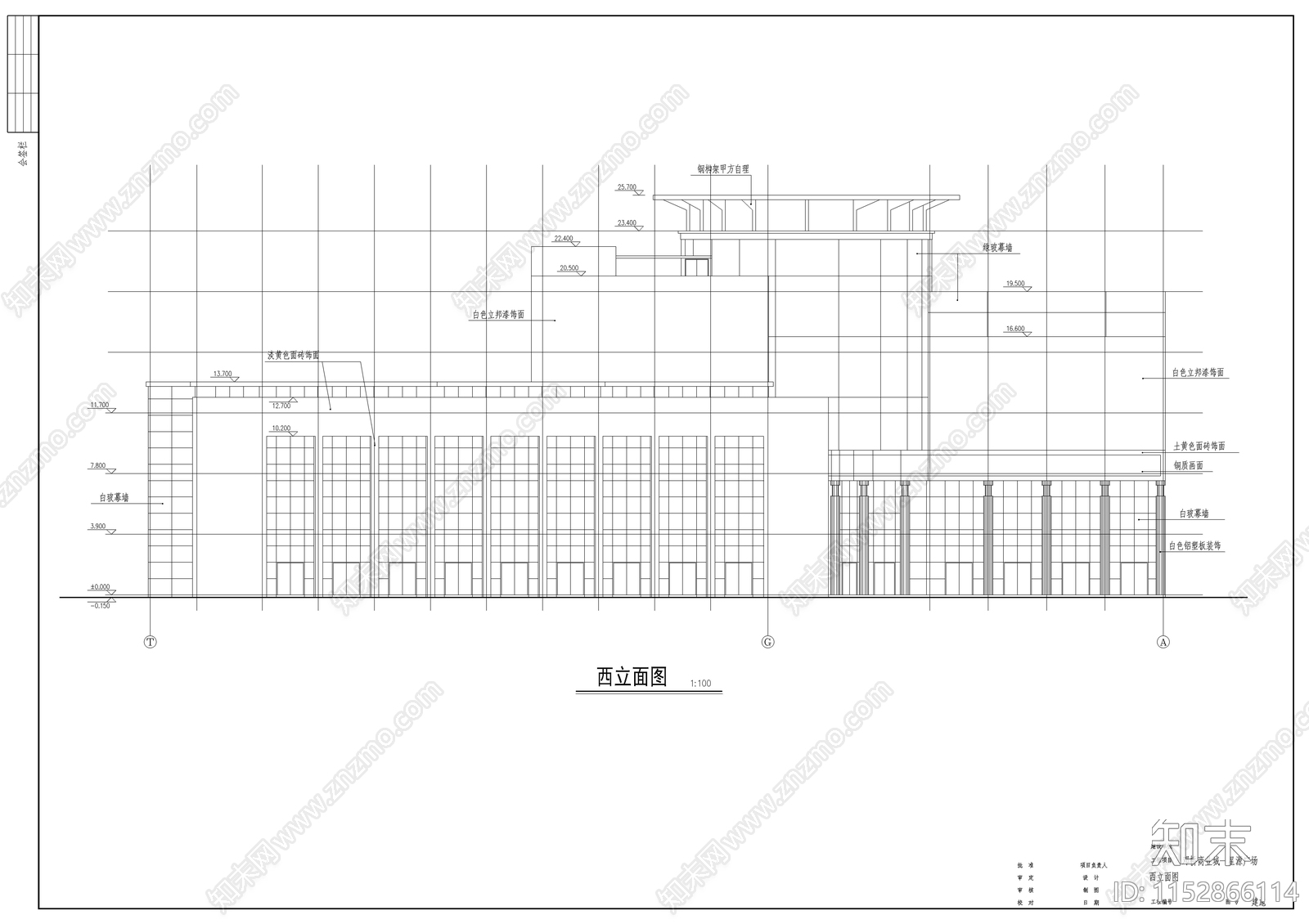 邓桥商业综合体建筑cad施工图下载【ID:1152866114】