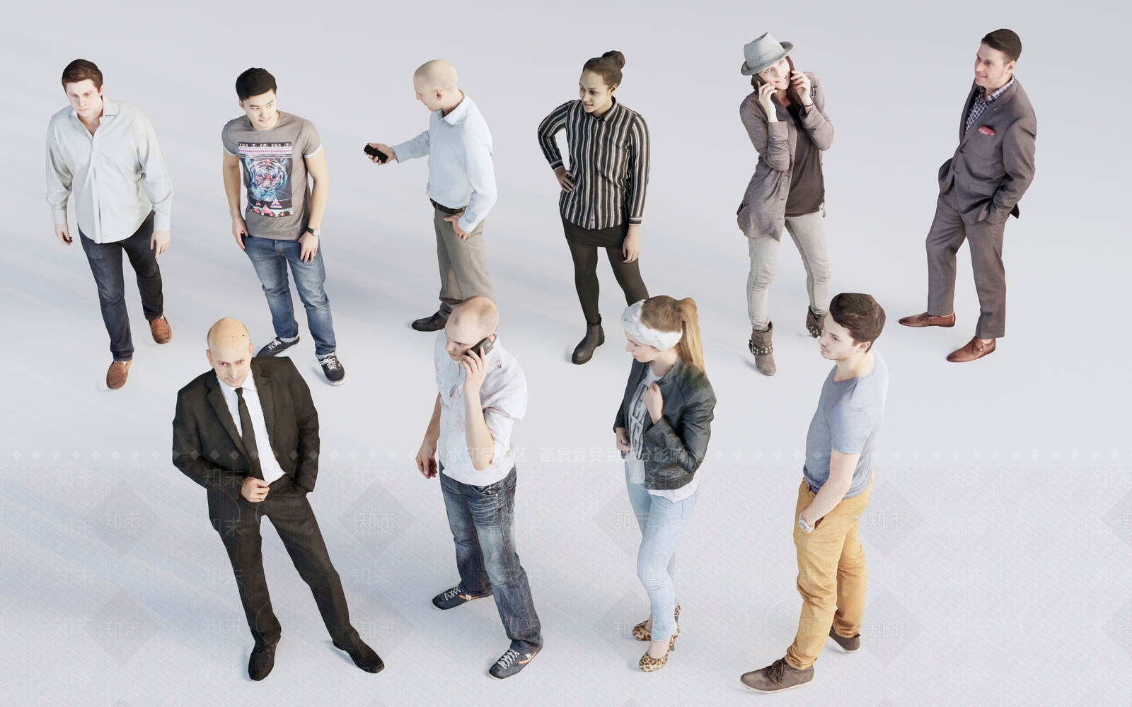 人物组合3D模型下载【ID:1152866563】