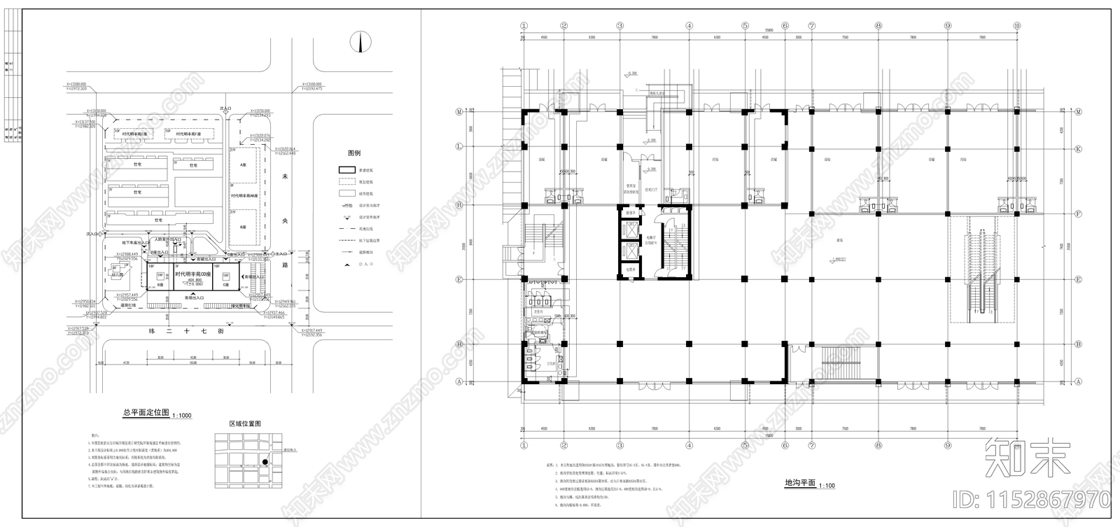 高层商住楼建筑cad施工图下载【ID:1152867970】