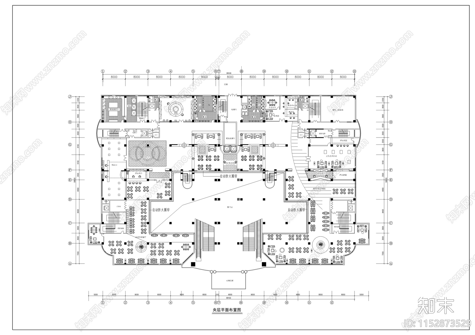 商住式公寓建筑cad施工图下载【ID:1152873529】