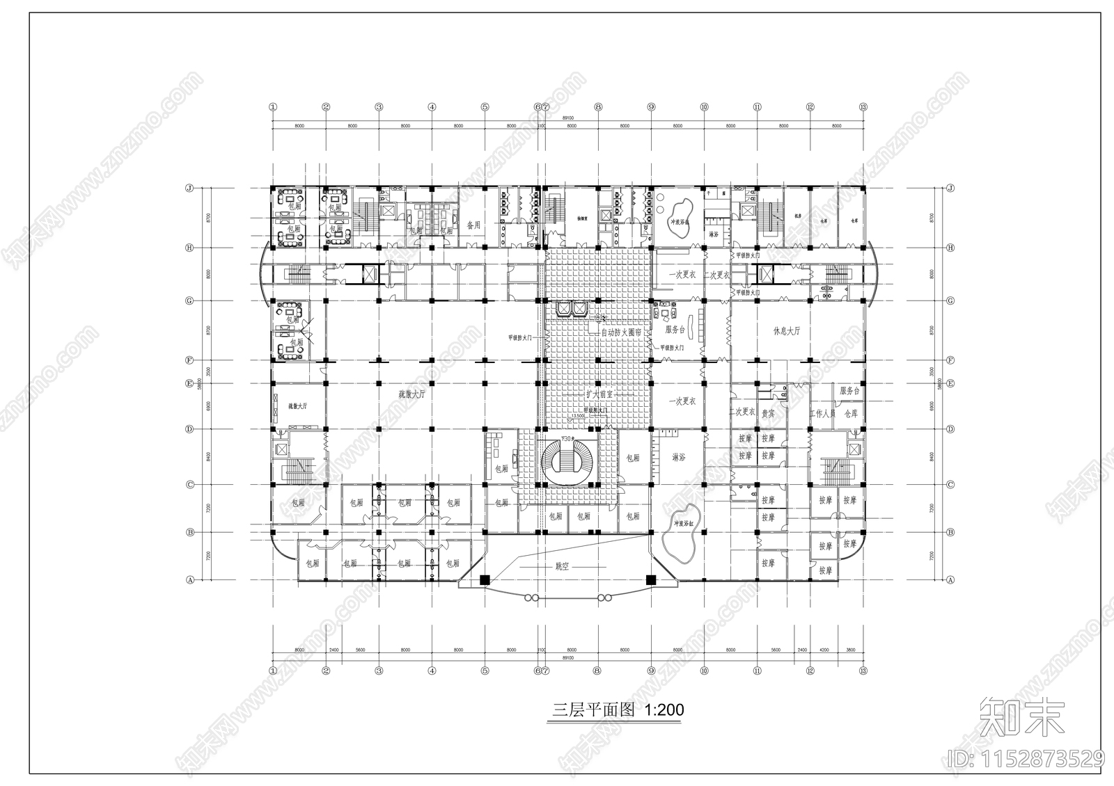 商住式公寓建筑cad施工图下载【ID:1152873529】