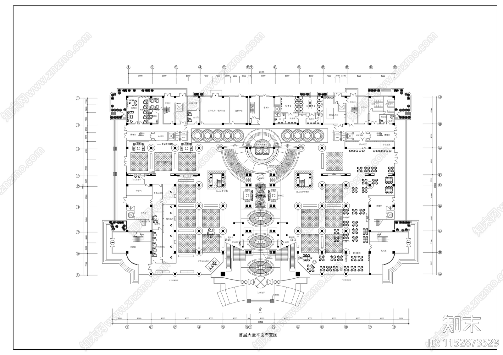 商住式公寓建筑cad施工图下载【ID:1152873529】