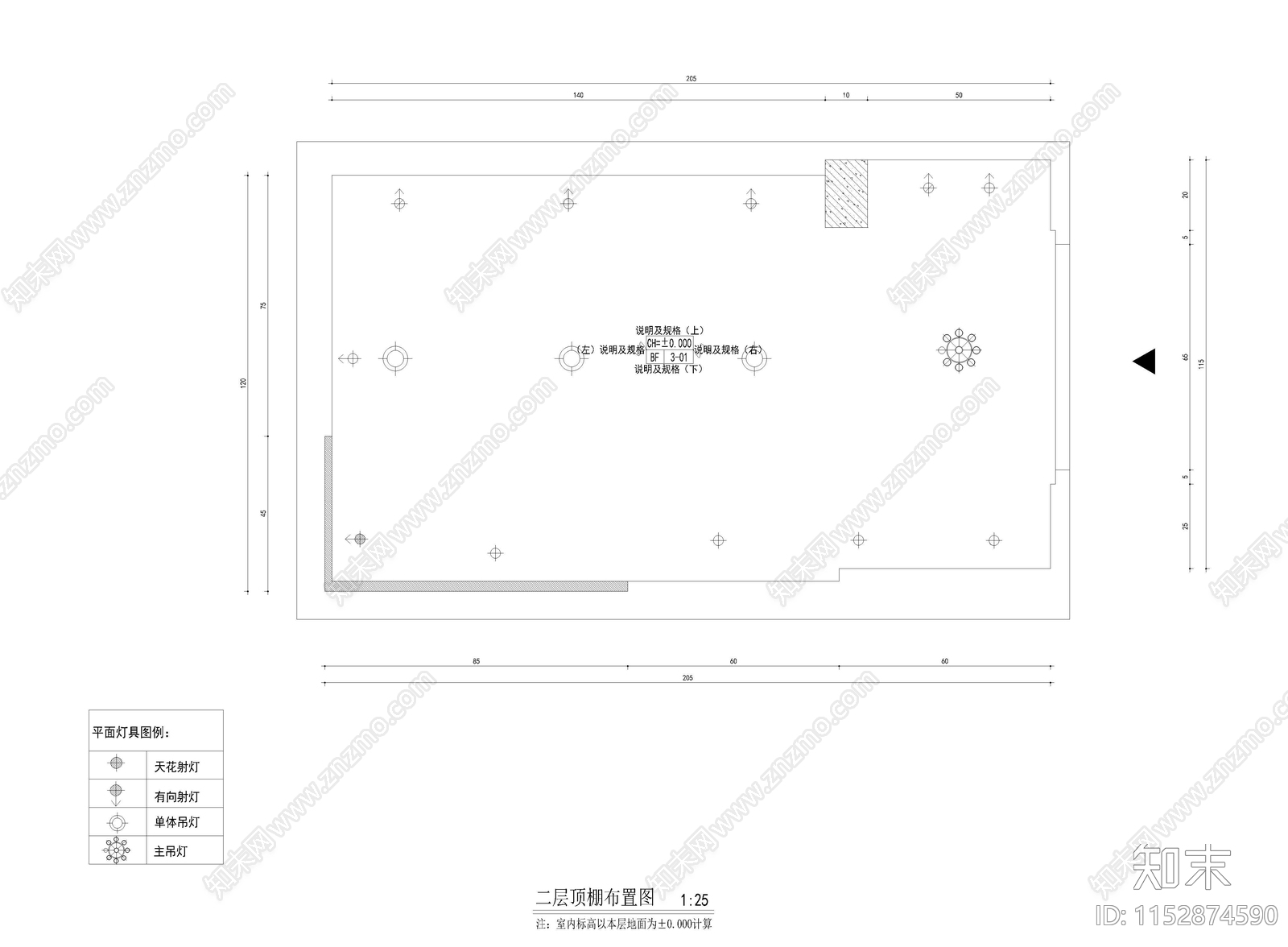 小型美甲店室内cad施工图下载【ID:1152874590】