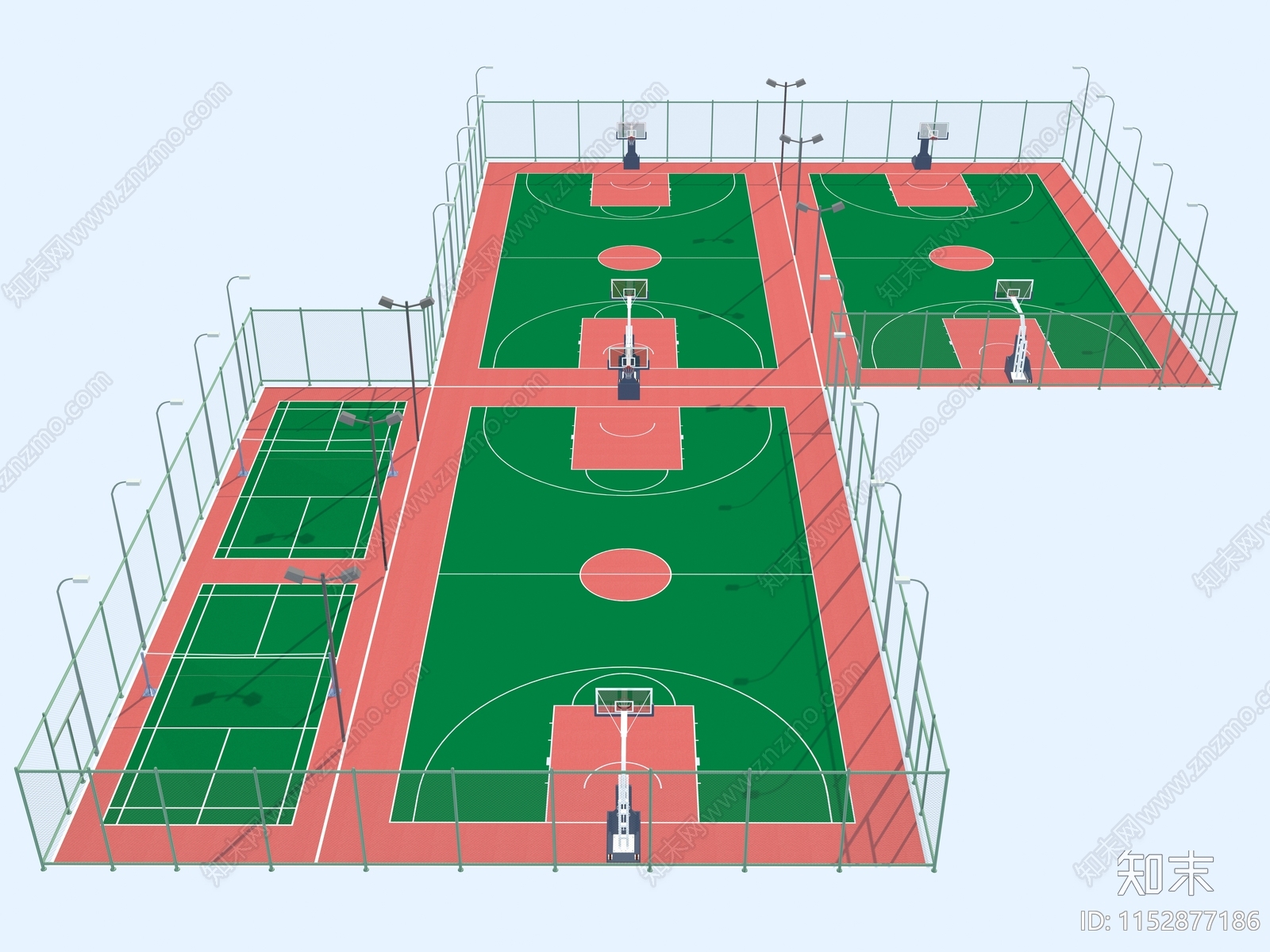 现代球类体育场3D模型下载【ID:1152877186】