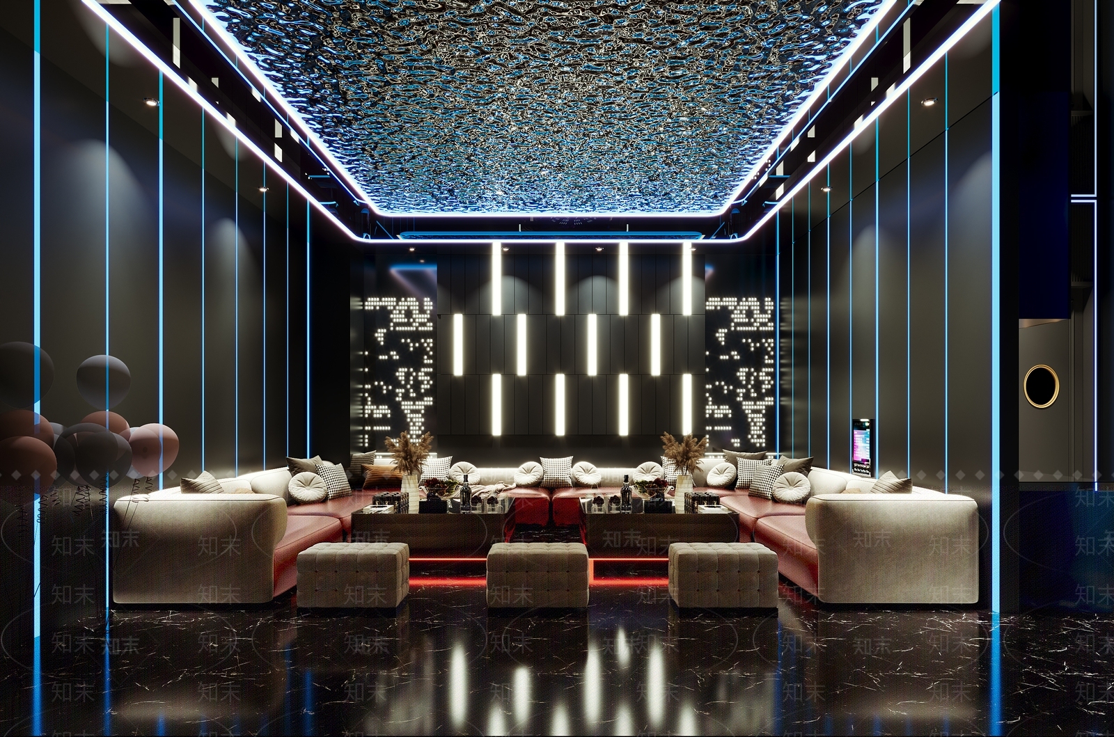 现代科技风KTV3D模型下载【ID:1152877405】