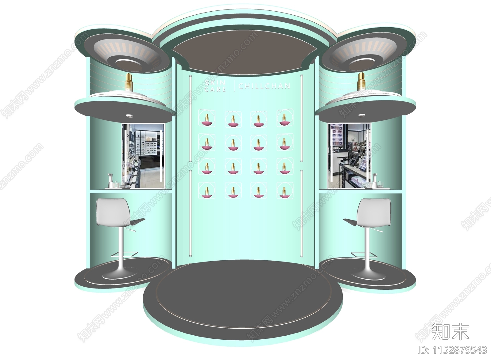 现代化妆品店SU模型下载【ID:1152879543】