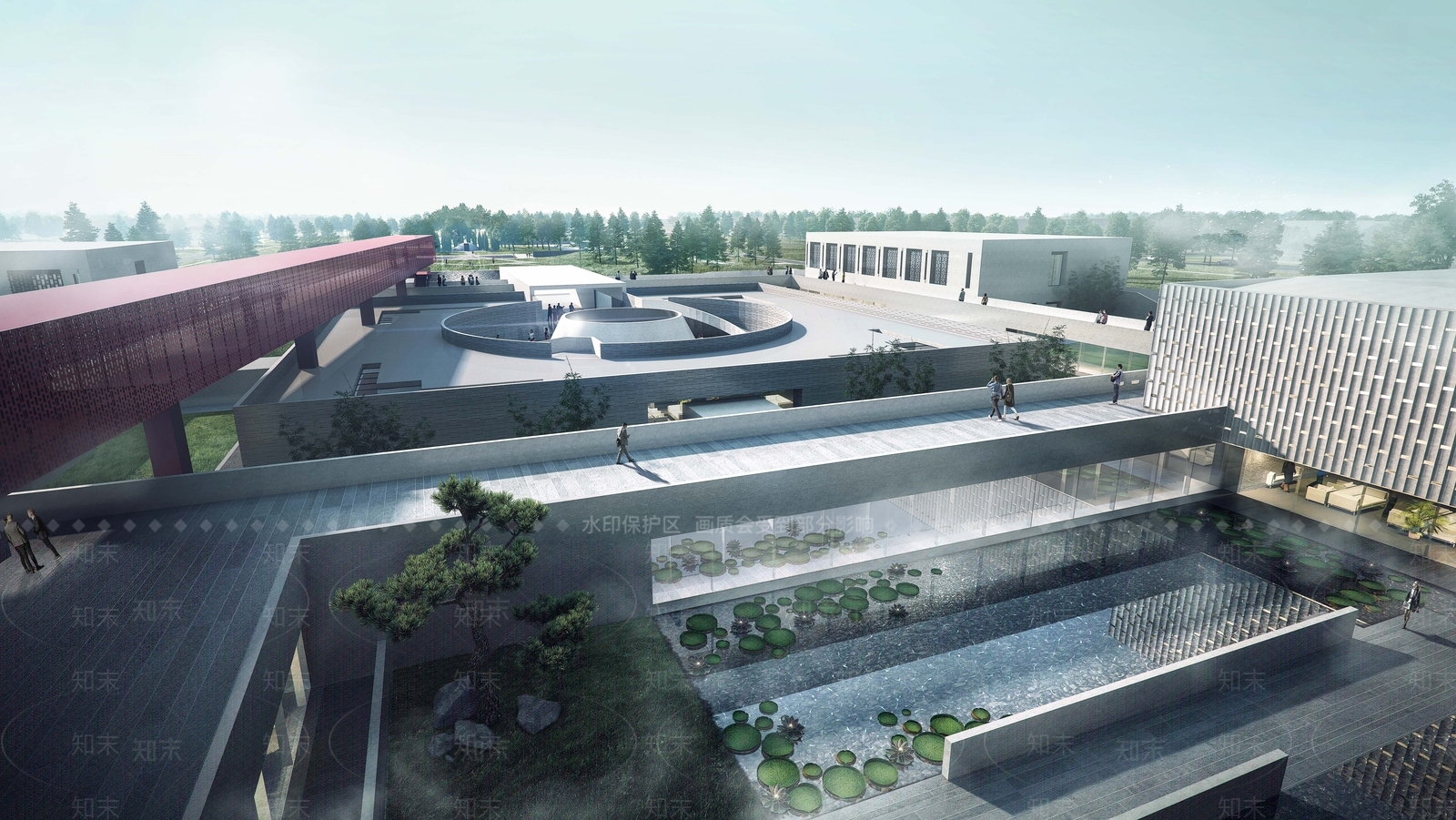 现代风格文化建筑SU模型下载【ID:1152886559】