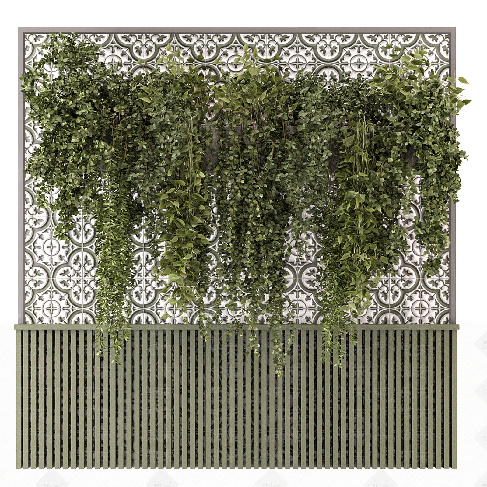 植物墙3D模型下载【ID:1152890847】