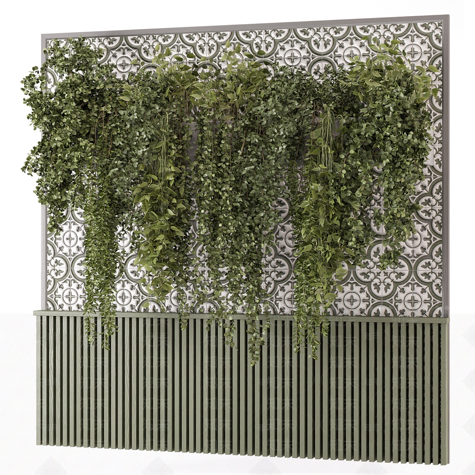 植物墙3D模型下载【ID:1152890847】
